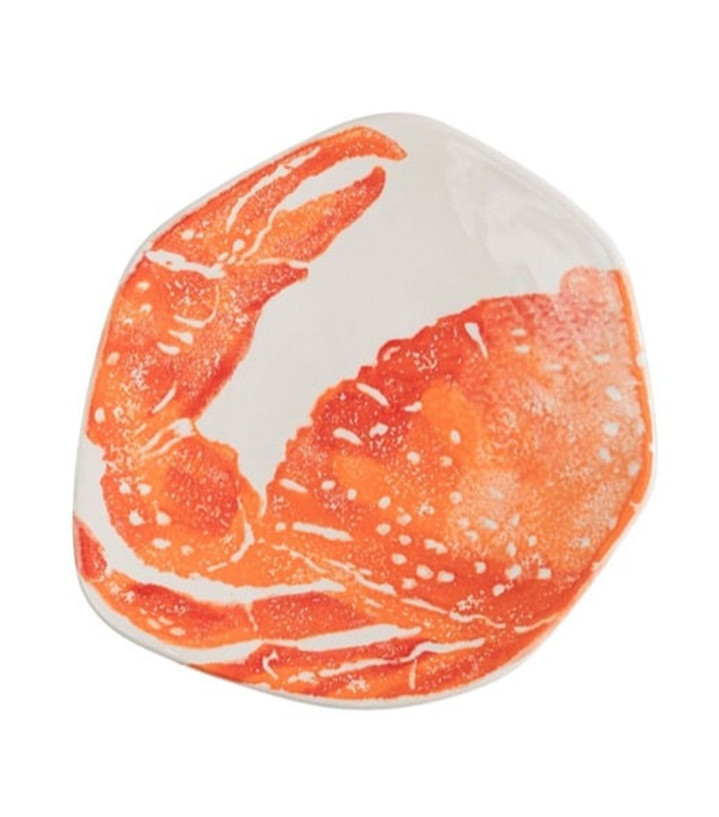 Ceramiche Fabbro Mediterraneo (Sea Collection) Red Crab Unruled Side Plate Set of 4