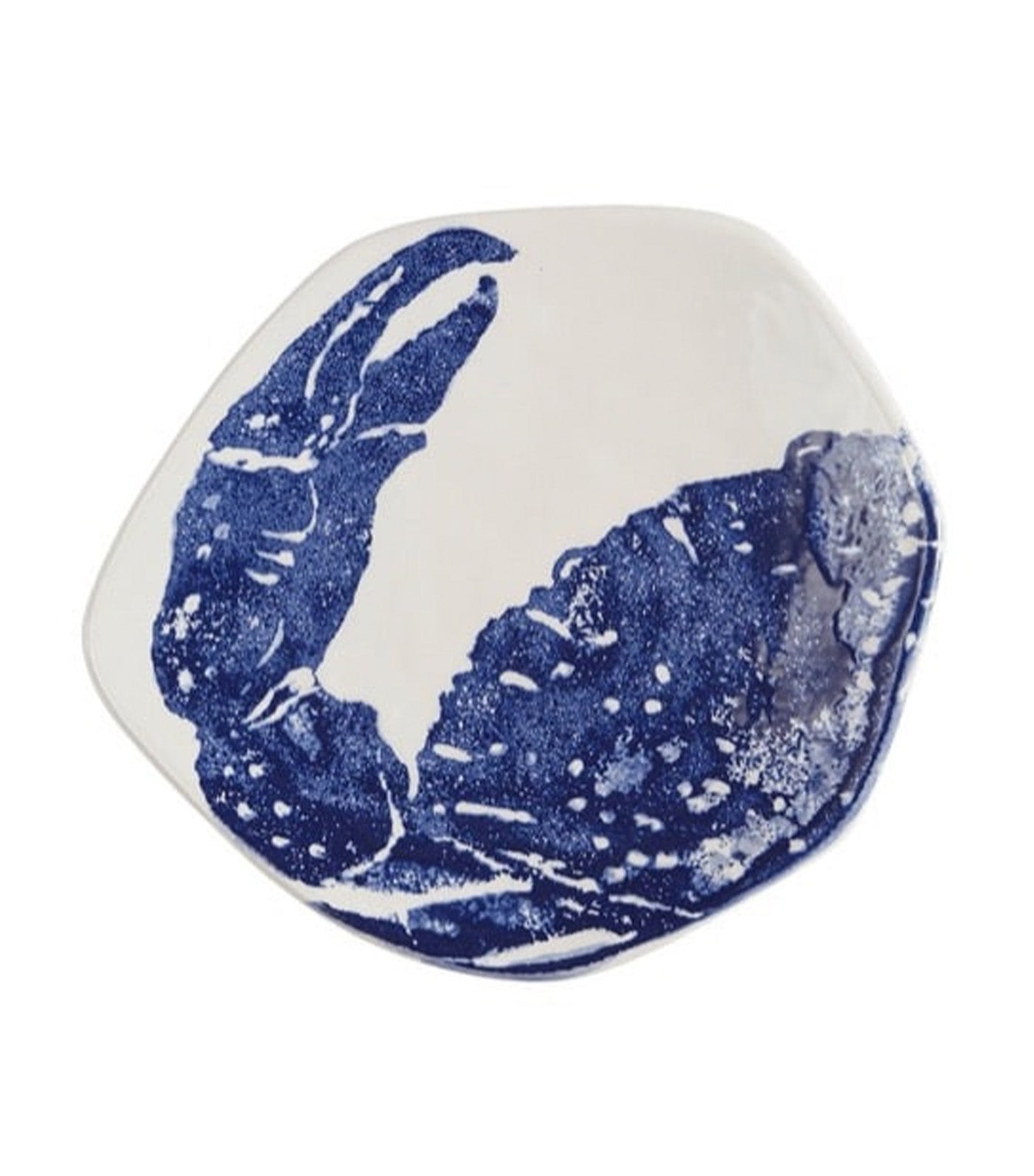 Ceramiche Fabbro Mediterraneo (Sea Collection) Blue Crab Unruled Side Plate Set of 4