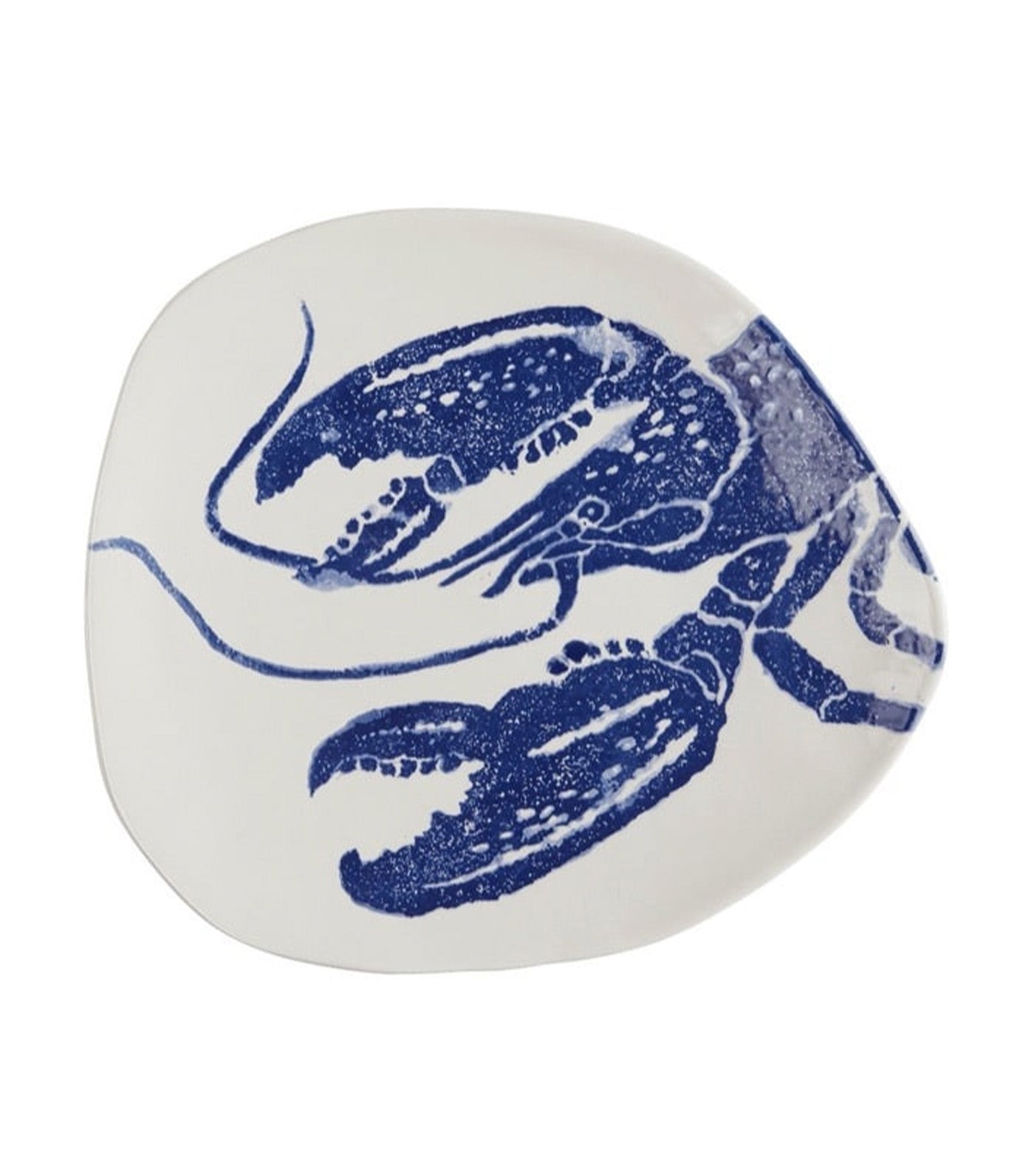 Ceramiche Fabbro Mediterraneo (Sea Collection) Blue Lobster Unruled Dinner Plate Set of 4