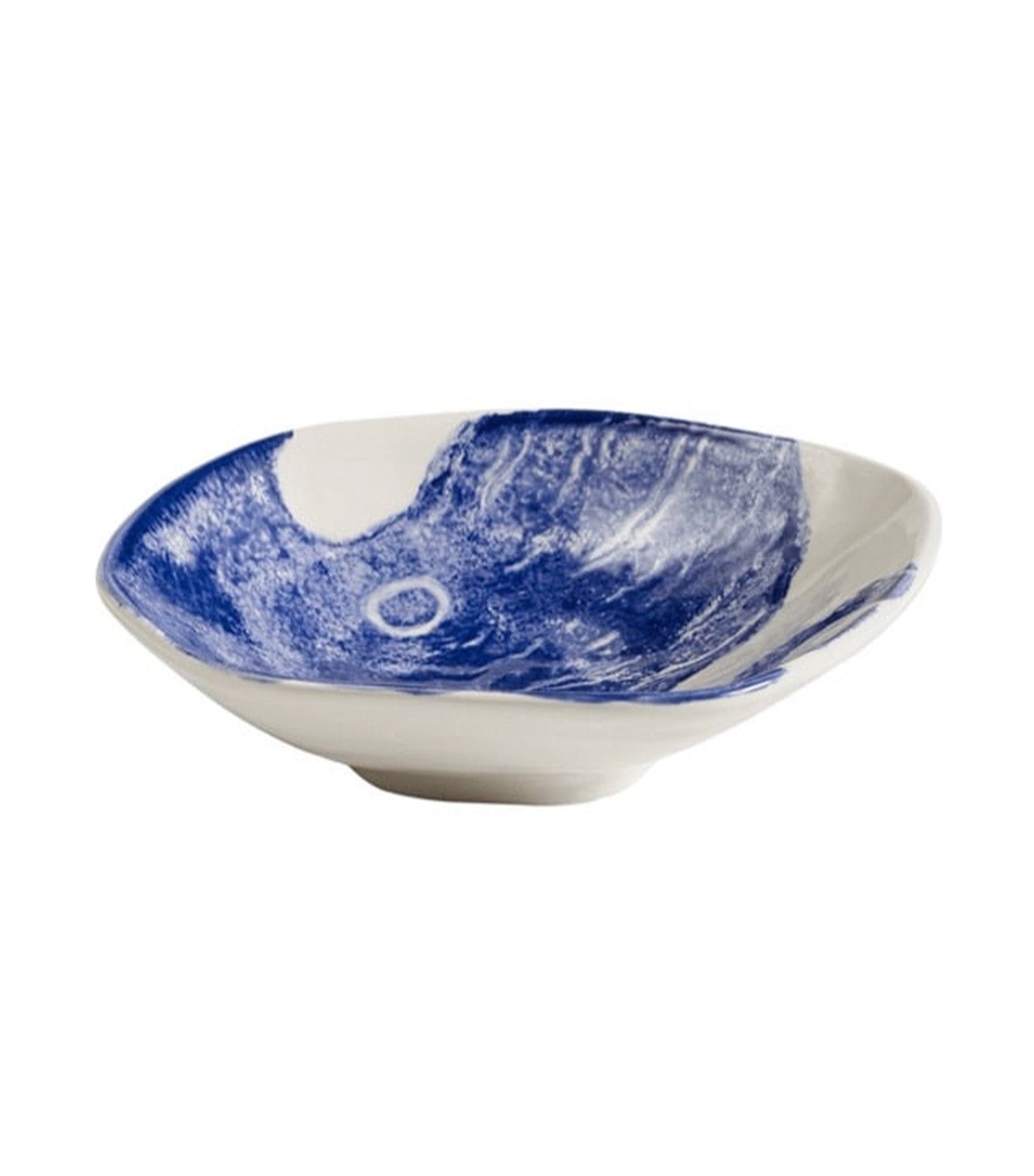 Ceramiche Fabbro Mediterraneo (Sea Collection) Blue Octopus Unruled Dinner Bowl Set of 4