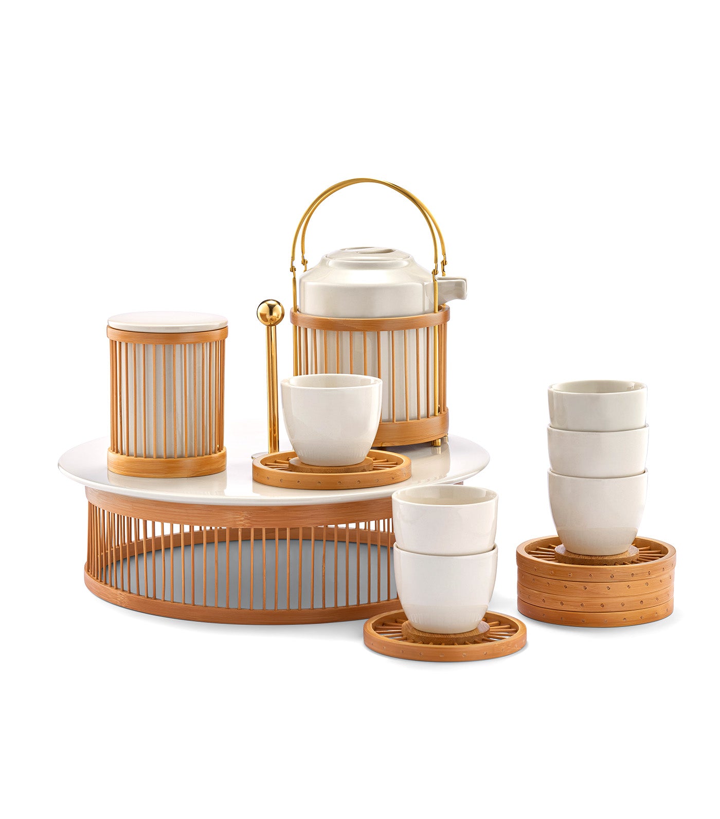Serene Tea Set White