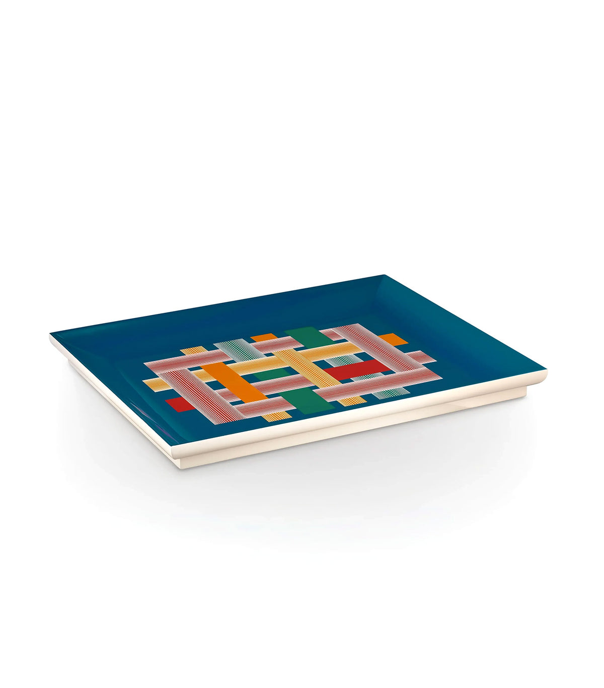Rectangular Tissage Tray, Size L Blue