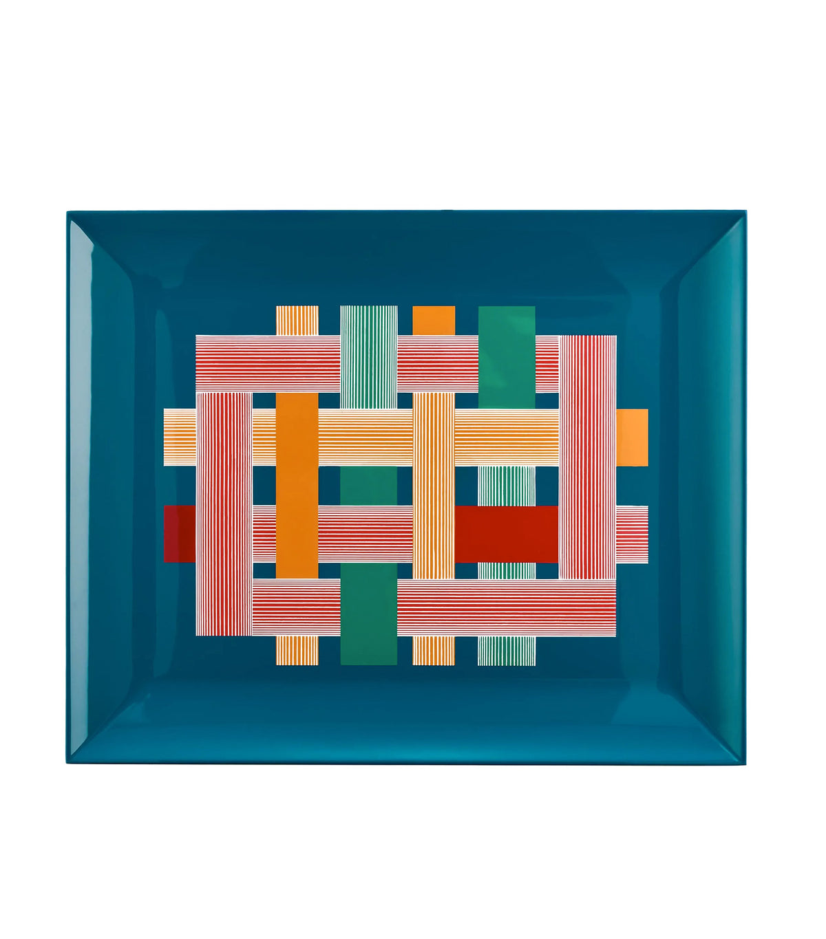 Rectangular Tissage Tray, Size L Blue