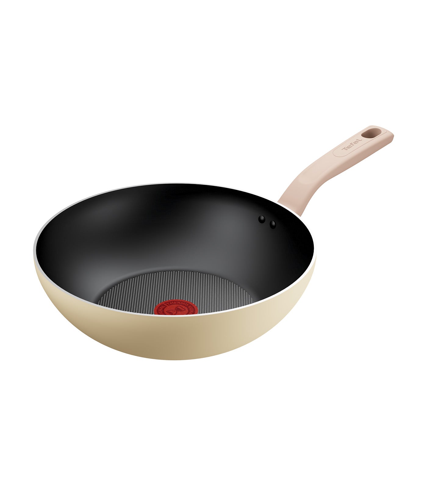 Tefal Daisy Wokpan 28cm Pastel Yellow/Cream