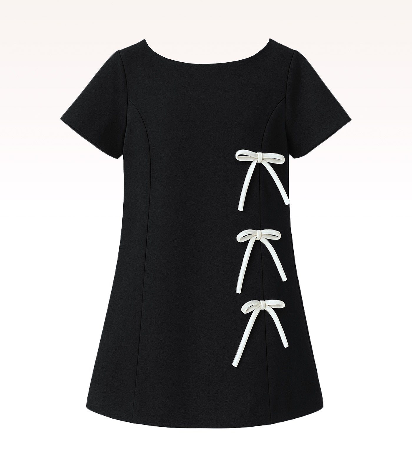 Thierry Girls Ivory Shift Dress with Bows