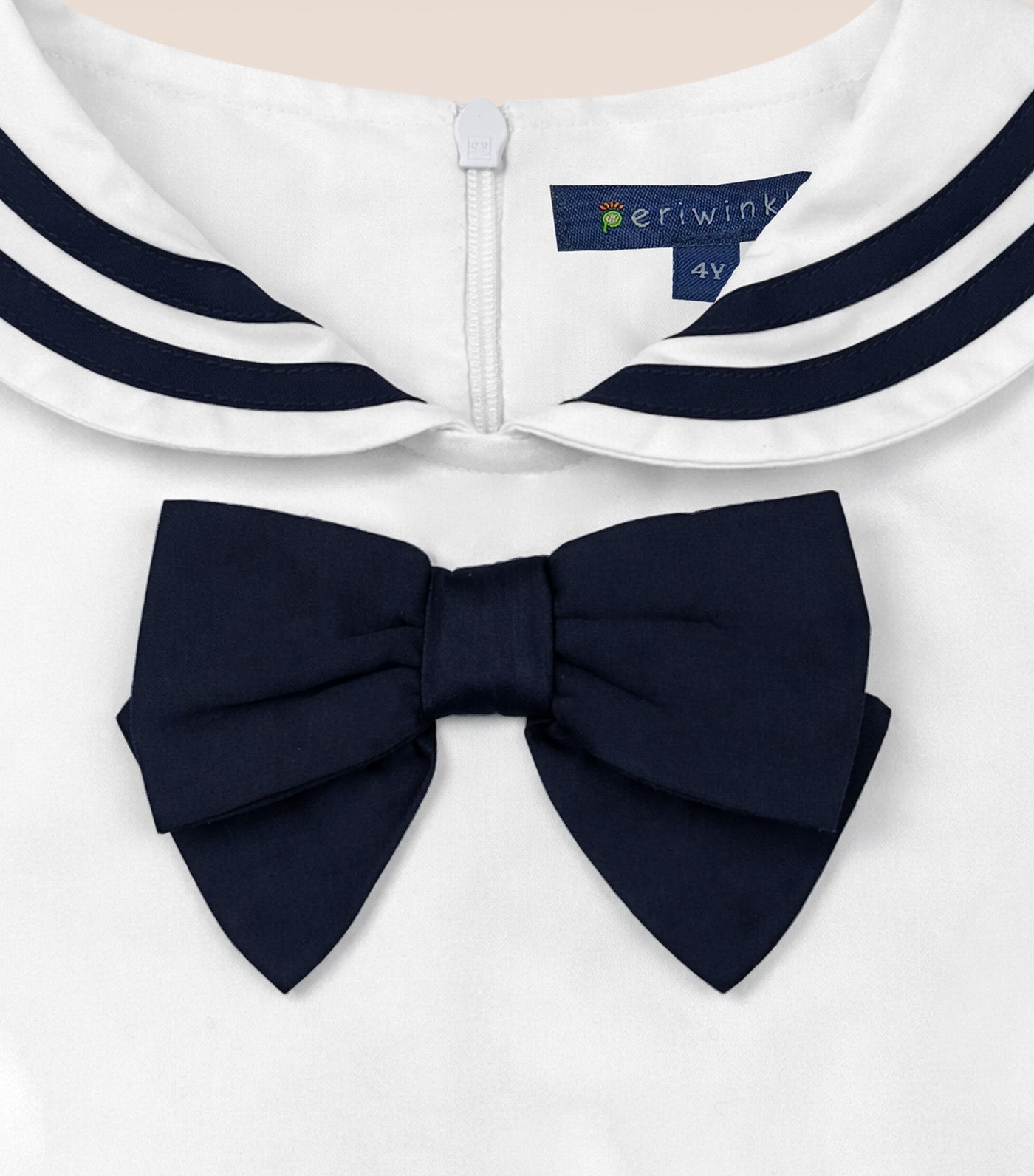 Tiff Girls White Sailor Dress White