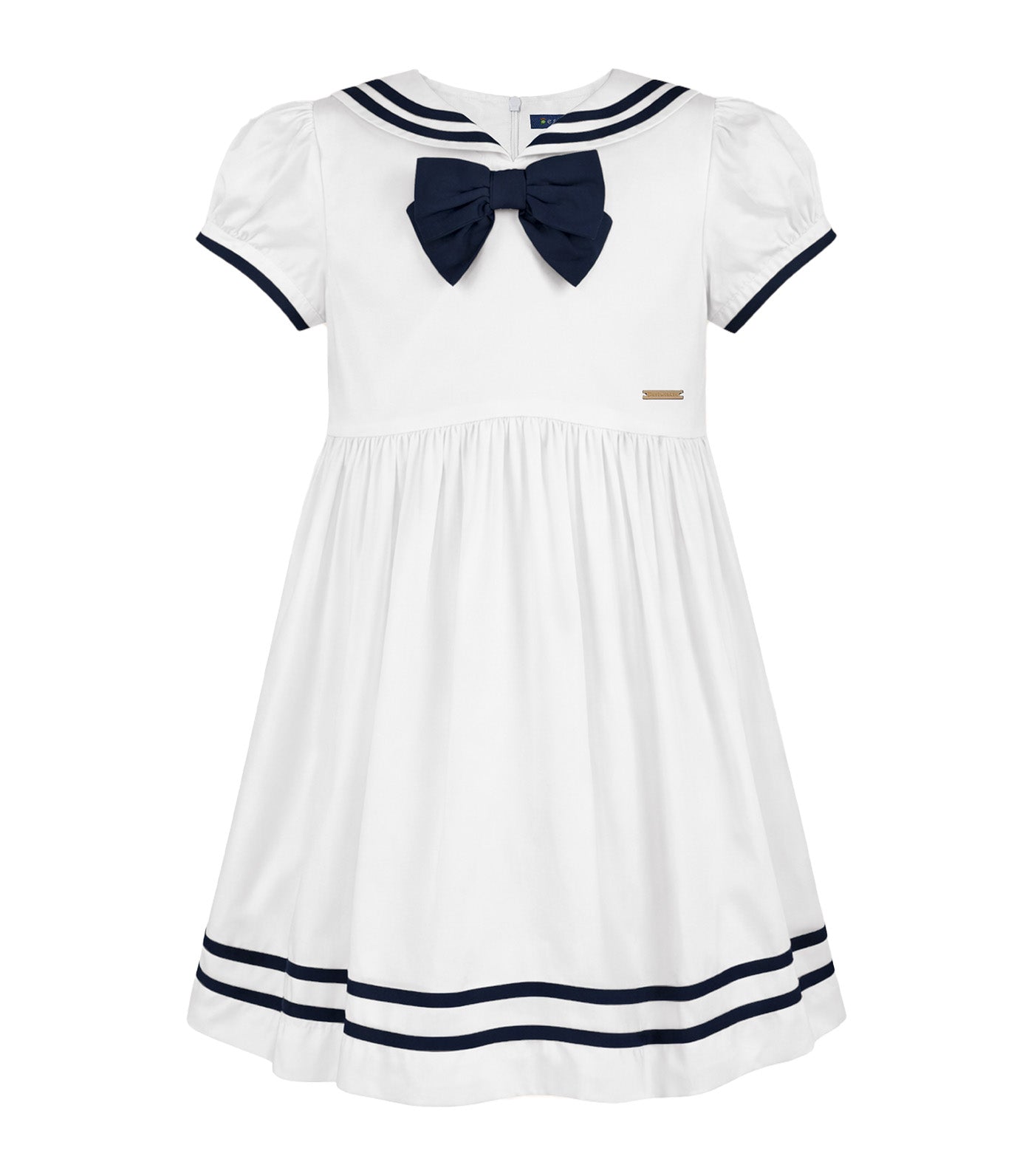 Tiff Girls White Sailor Dress White