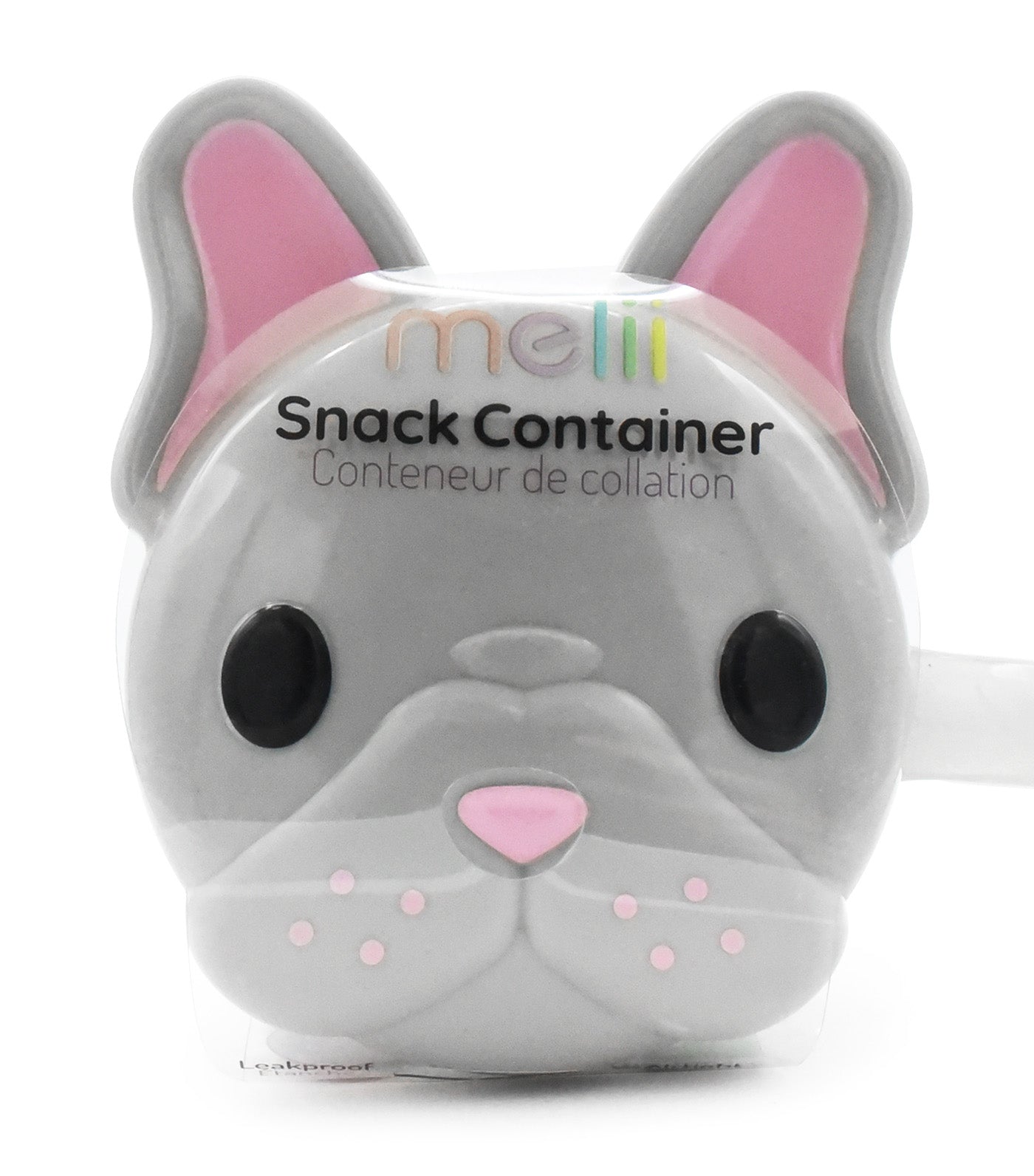 Melii Snack Container with Finger Trap Bulldog