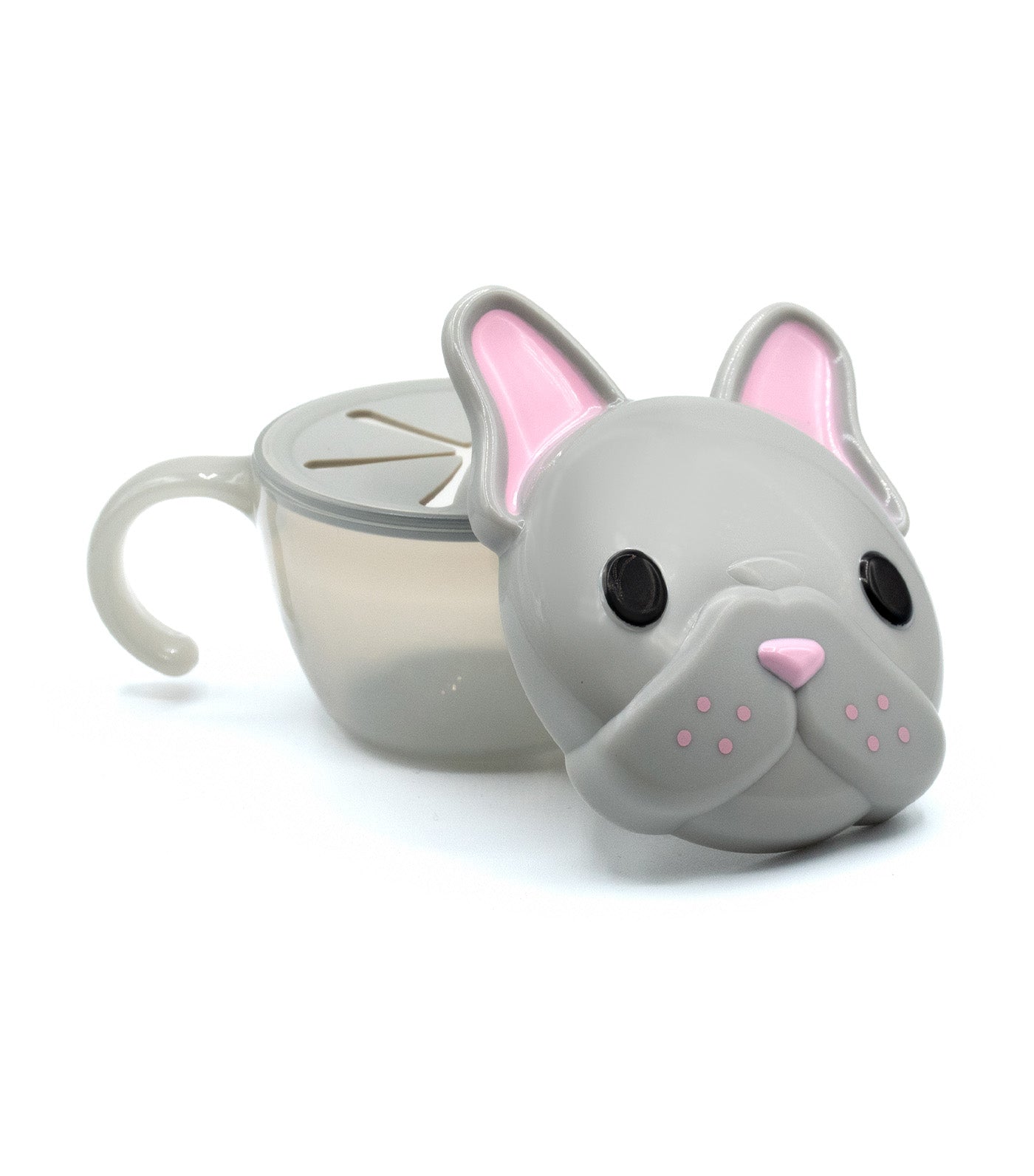 Melii Snack Container with Finger Trap Bulldog