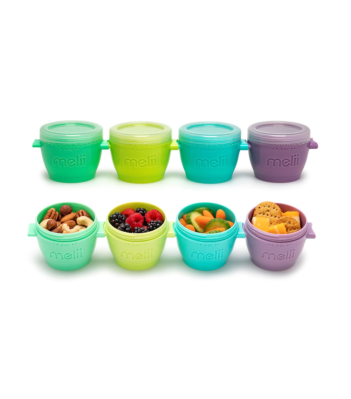 Melii Snap & Go Pods 4-Piece Set 4oz