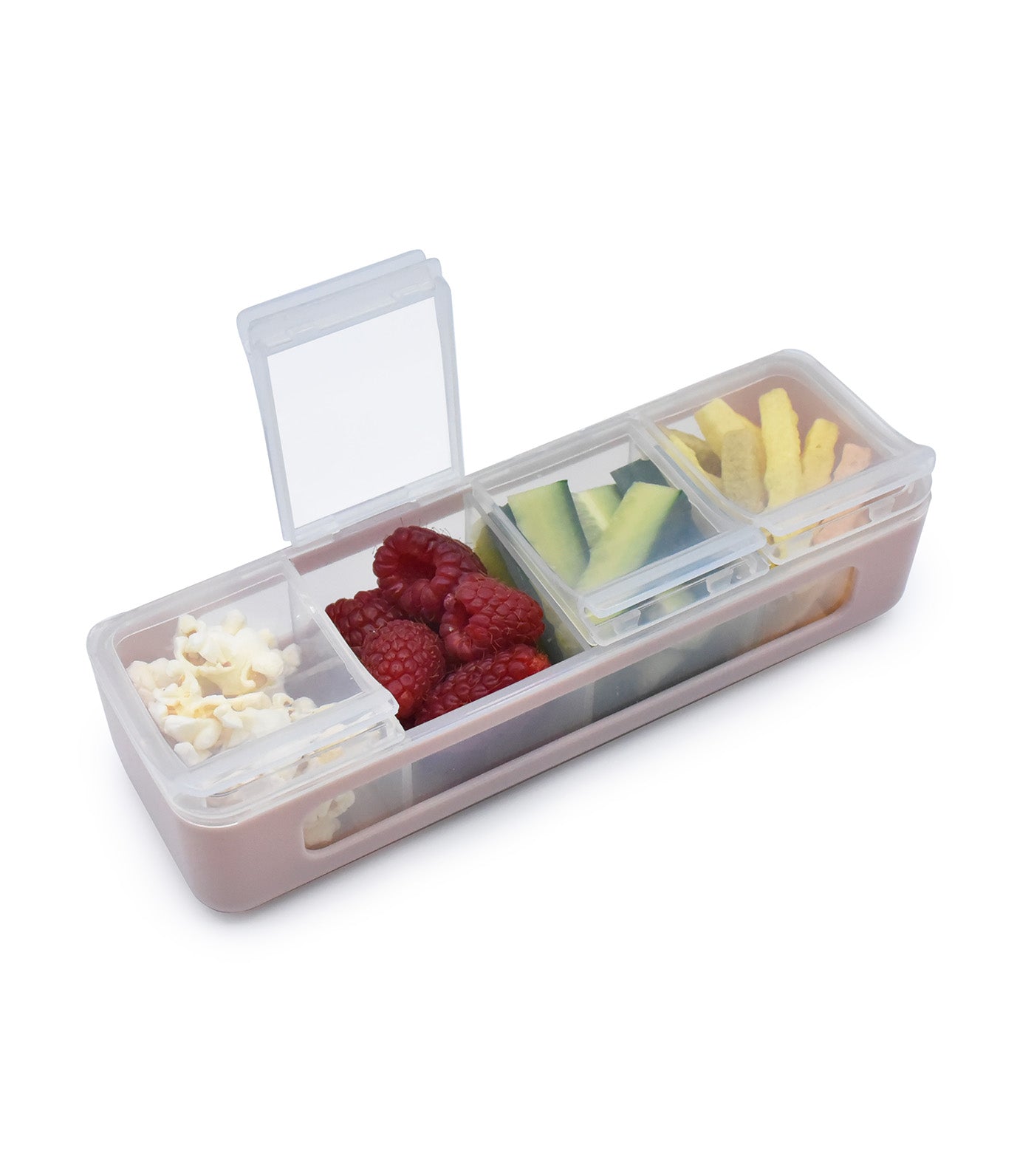 Melii Snackle Box - 4 Compartment Pink