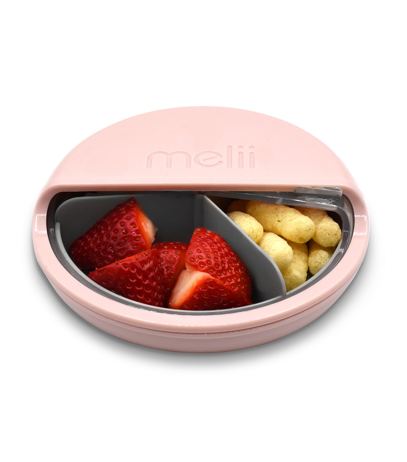 Melii Spin Snack Container Pink