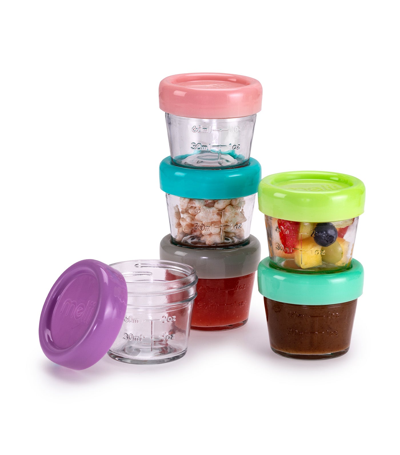 Glass Food Container, 6-Piece Set