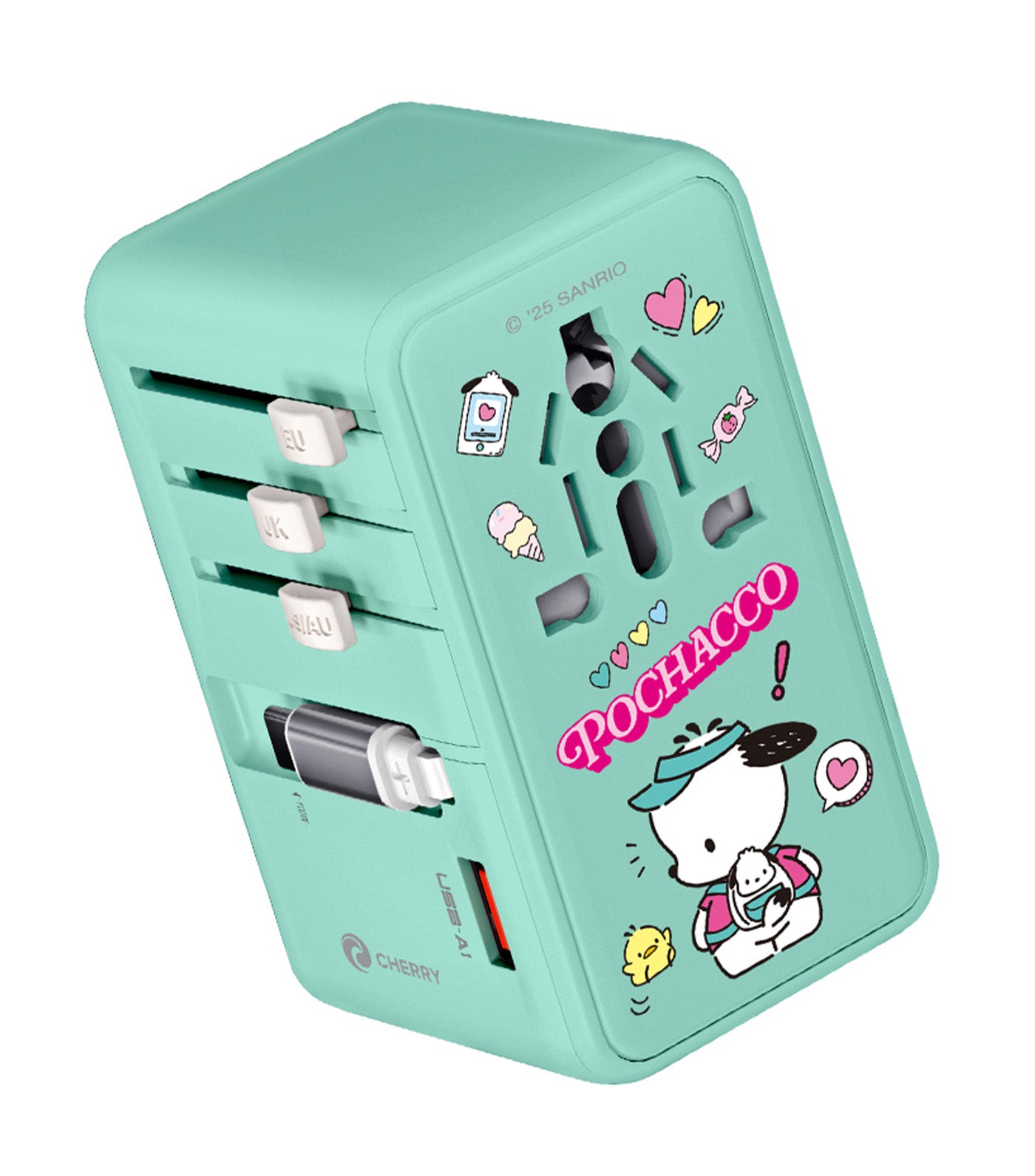 Sanrio x Cherry 100W Universal Travel Adapter Pochacco