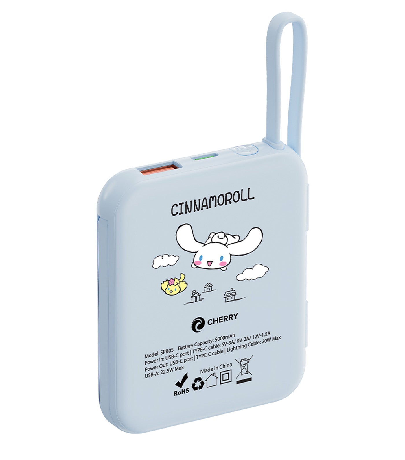 Sanrio x Cherry Power Bank 5000mAh Cinnamoroll