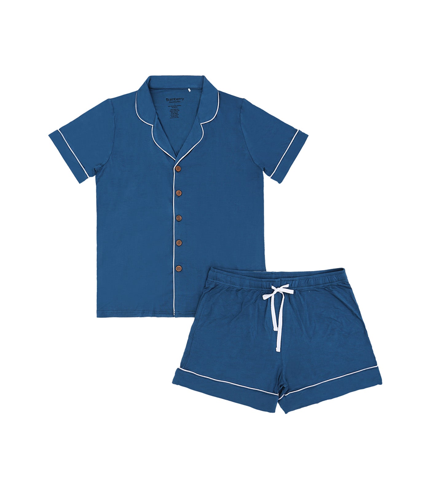 Bamberry Baby Adult Pajama Set Shorts Deep Lagoon