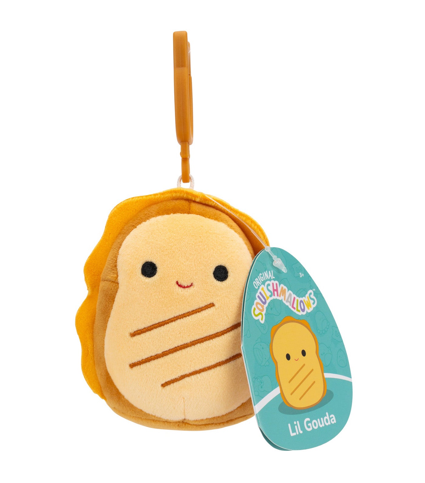 Squishmallows Lil Gouda 3.5in Clip-On Plush