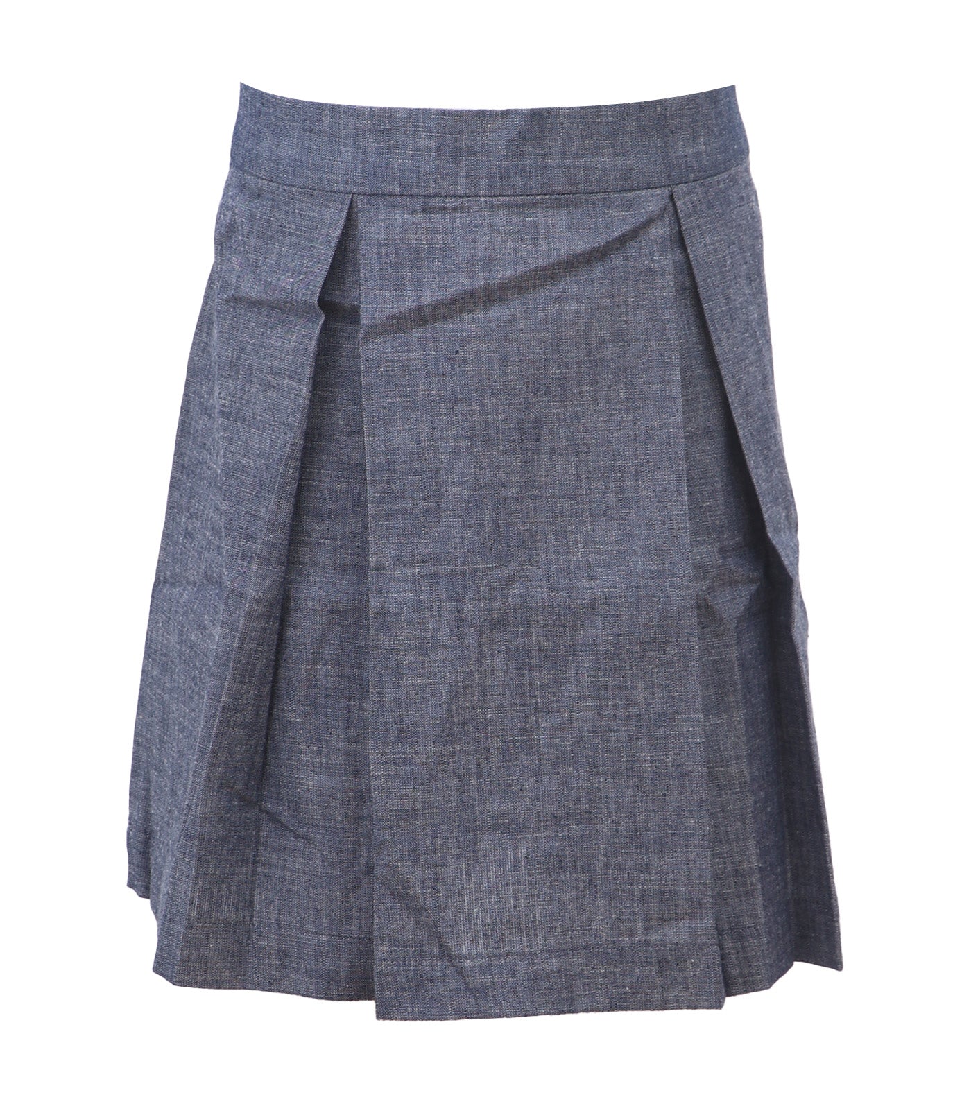 Flora Pleated Skirt Blue