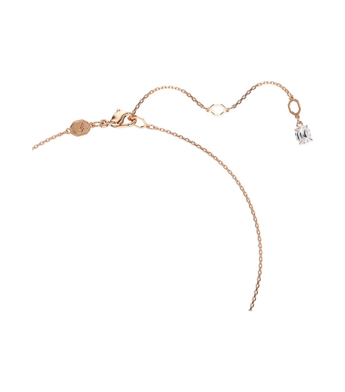 Symbolica Pendant Round Cut, Pavé, Horse Shoe, Rose Gold-Tone Plated, Red