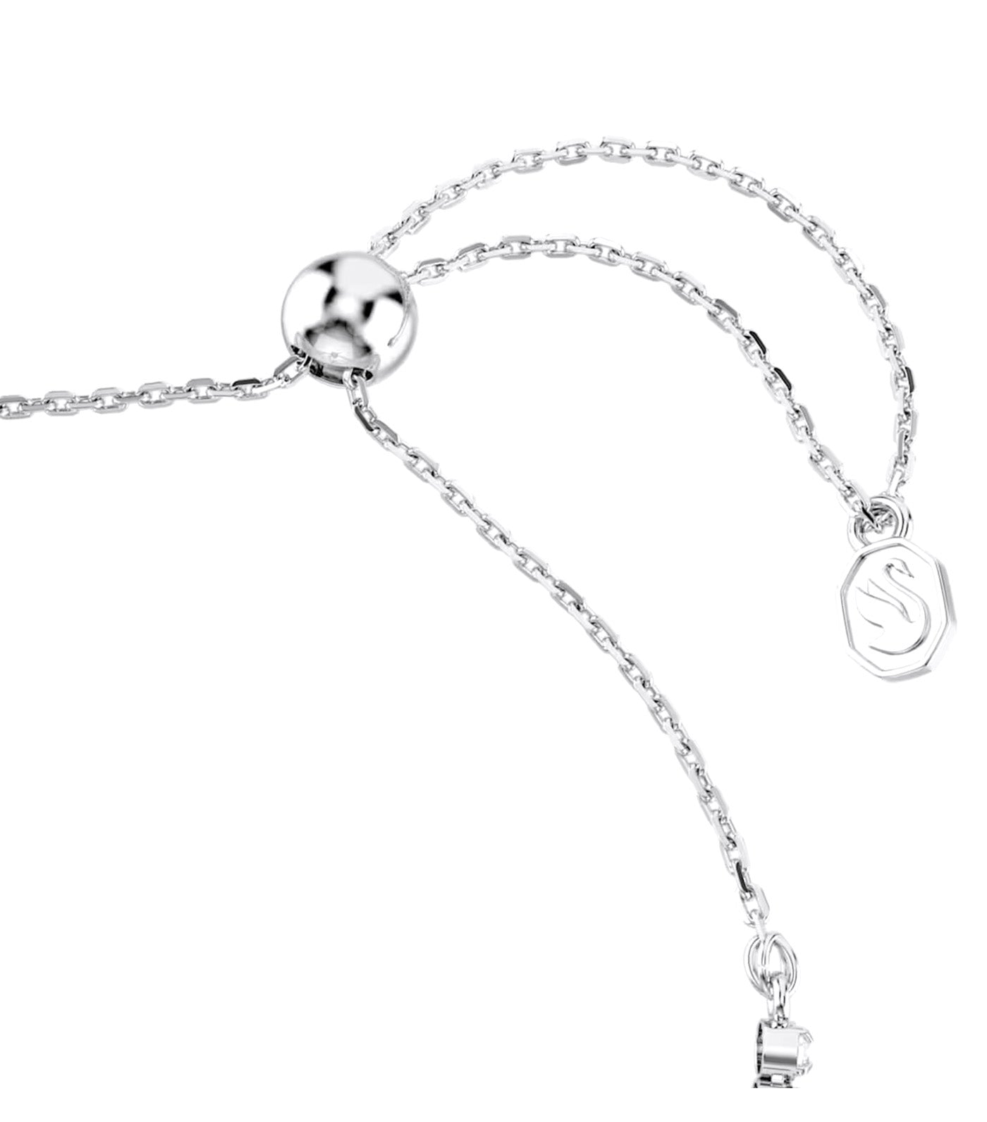 Idyllia Bracelet Mixed Cuts, Heart with Arrow, White, Rhodium Plated