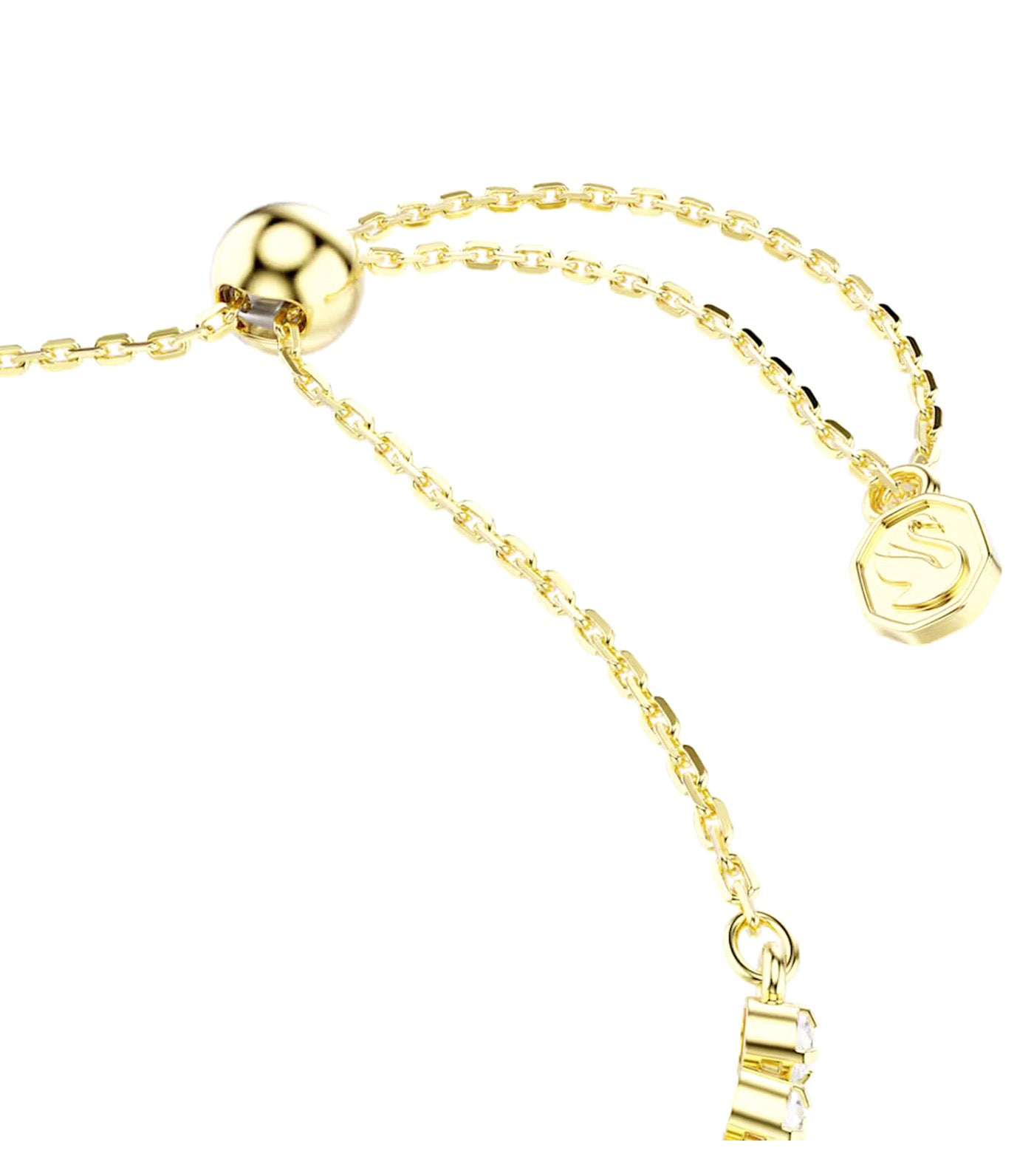 Idyllia Bracelet Mixed Cuts, Heart with Arrow, Gold-Tone Plated, White