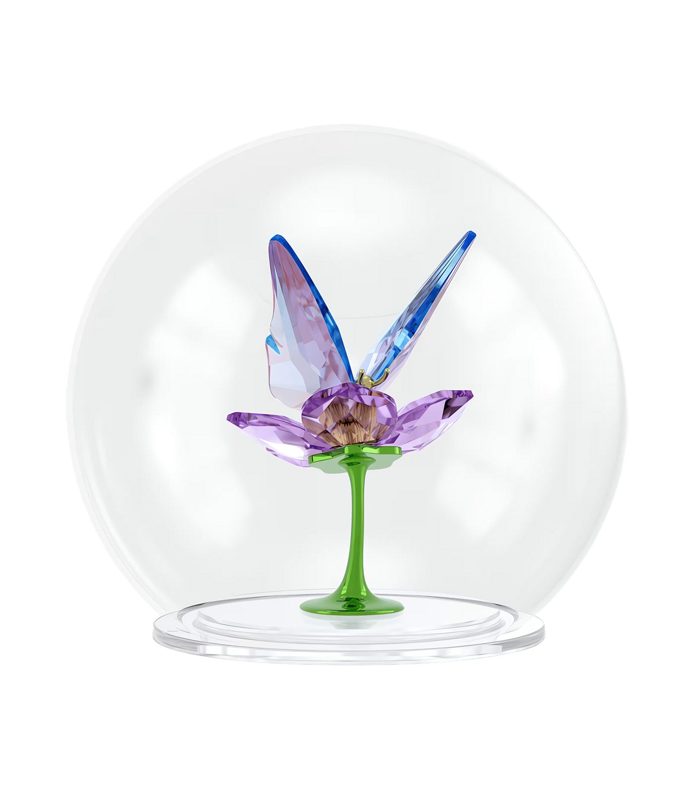 Idyllia Glass Ball Butterfly and Flower Multicolor