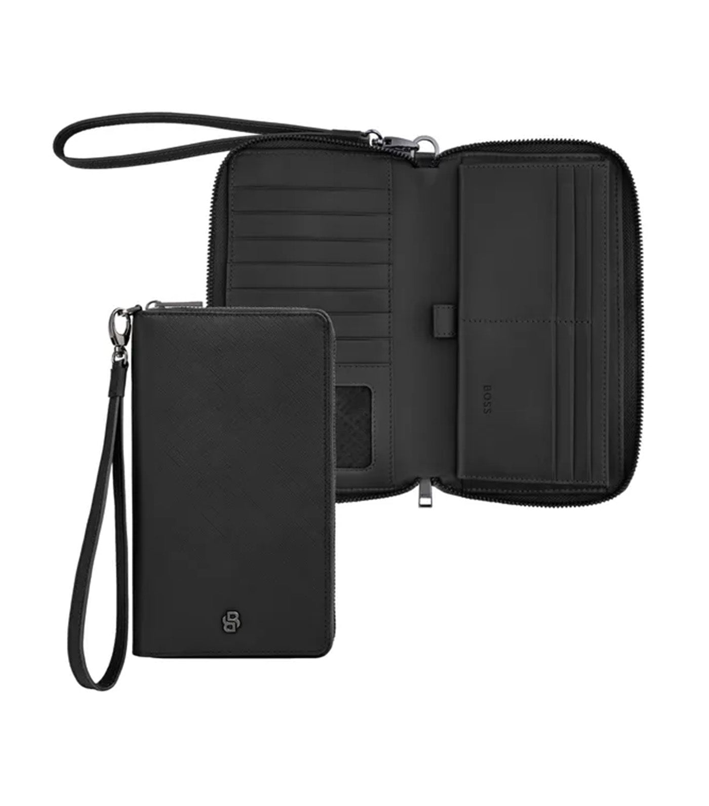 Travel Wallet Double B Saffiano