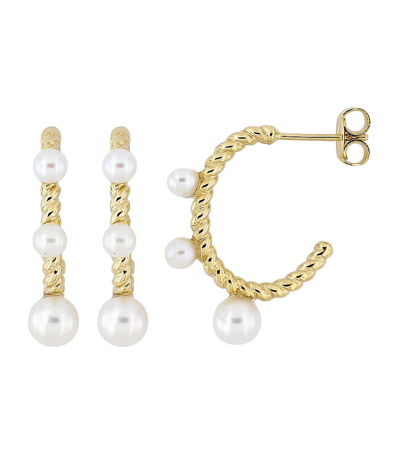 18K Yellow Gold Earrings