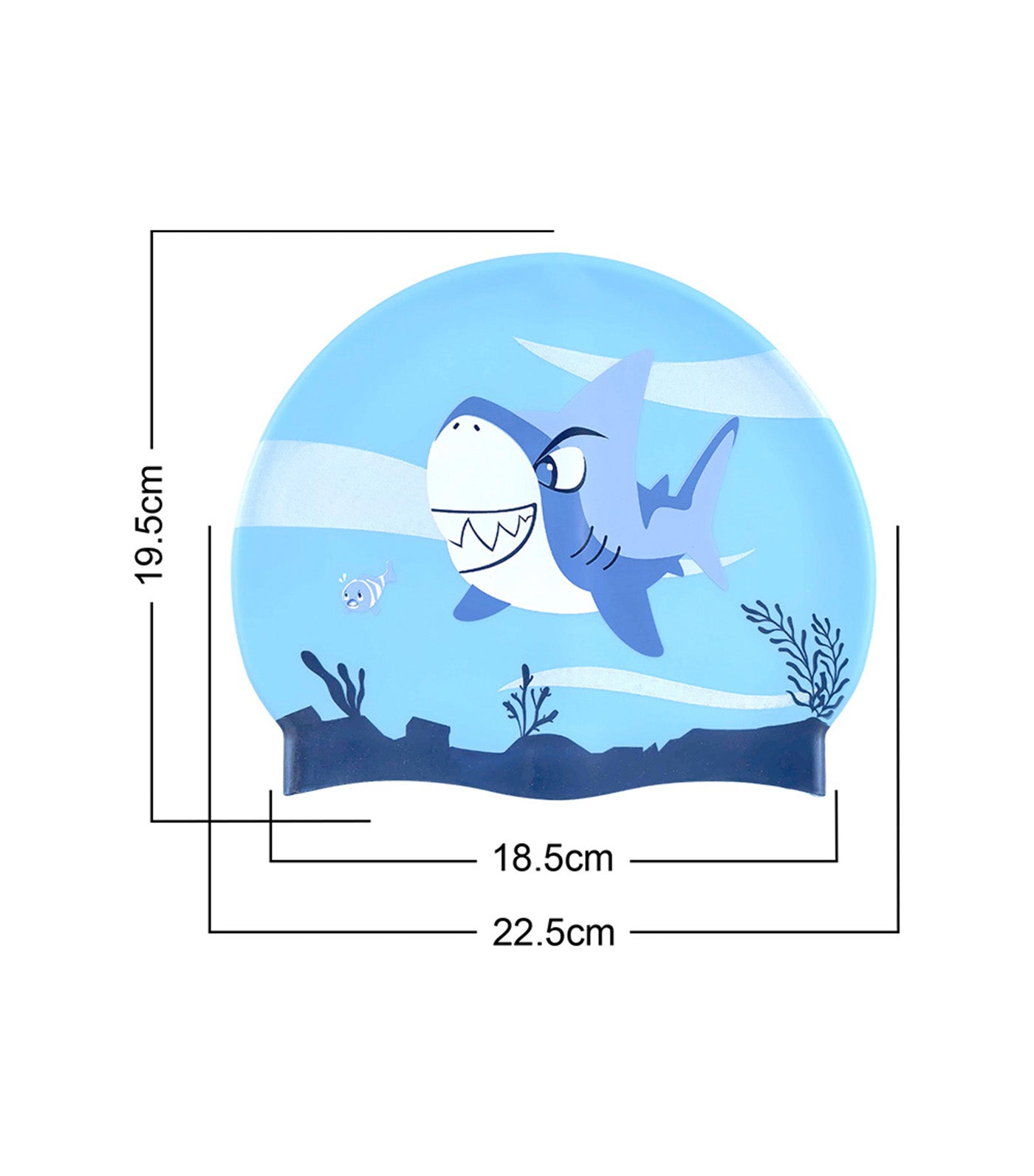 Swim Cap Shark Splash Kids
