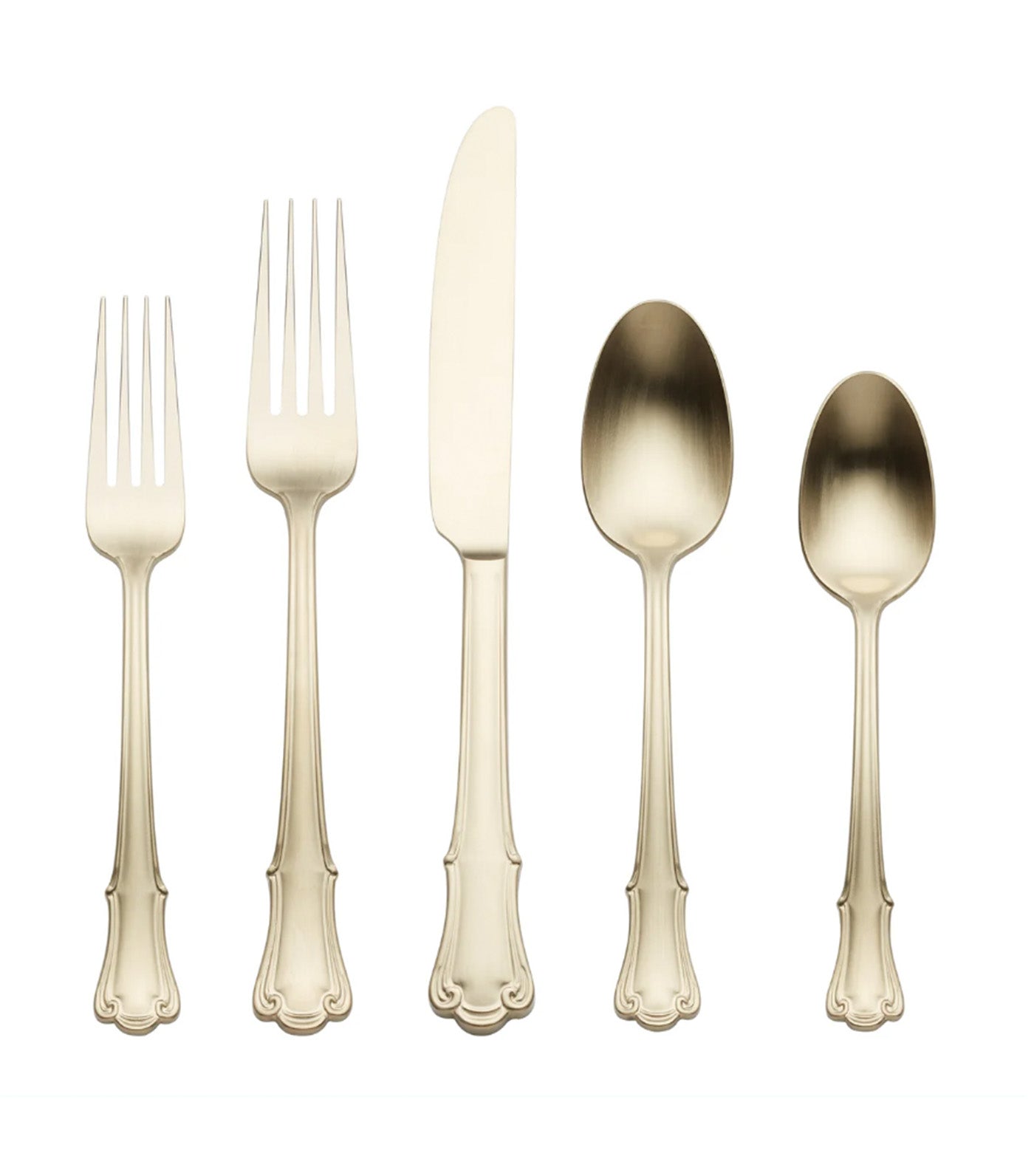 James Street Satin Champagne Stainless Steel 20-pc Flatware Set
