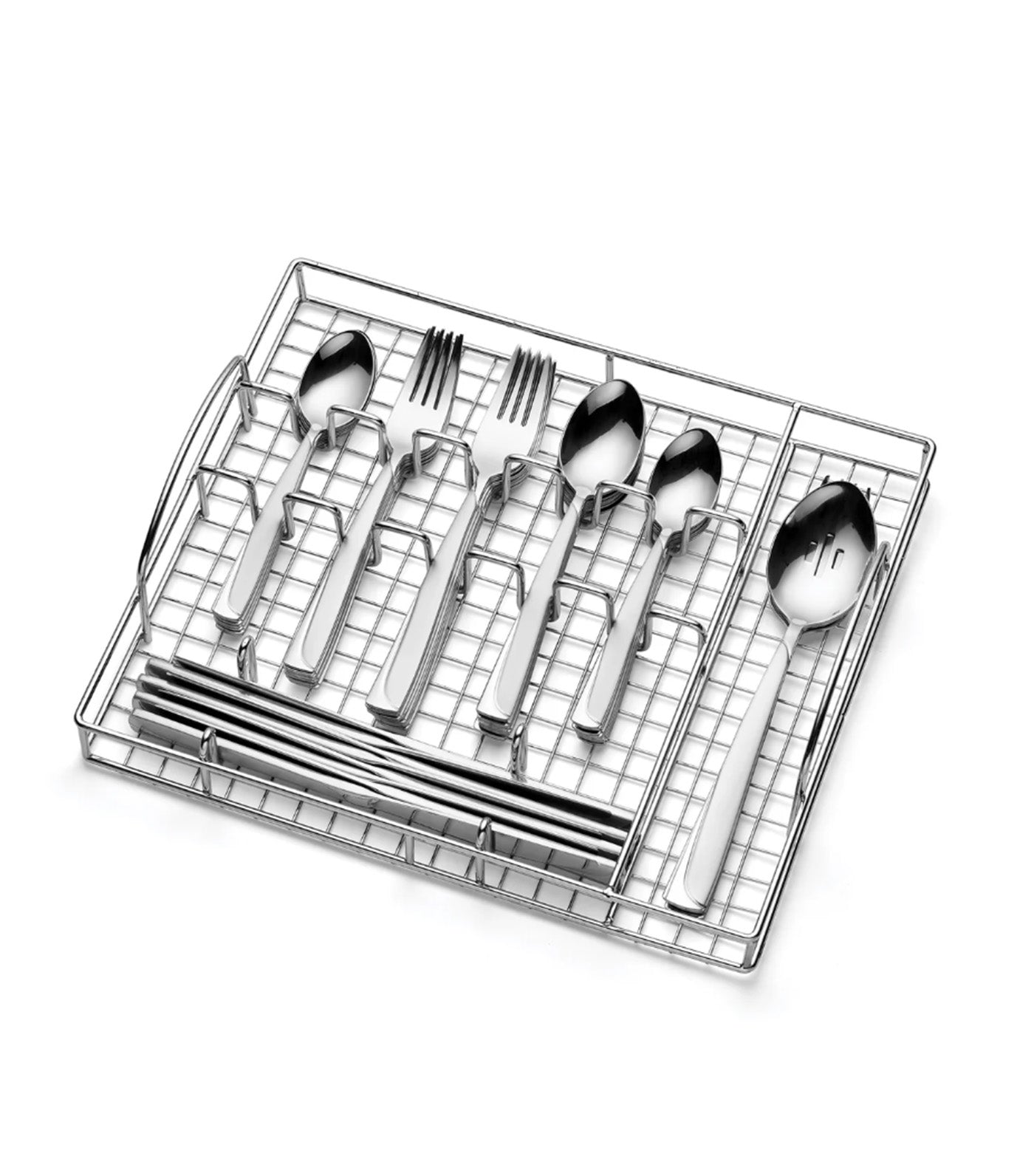 Madeline Stainless Steel 51-Piece Everyday Flatware with Caddy