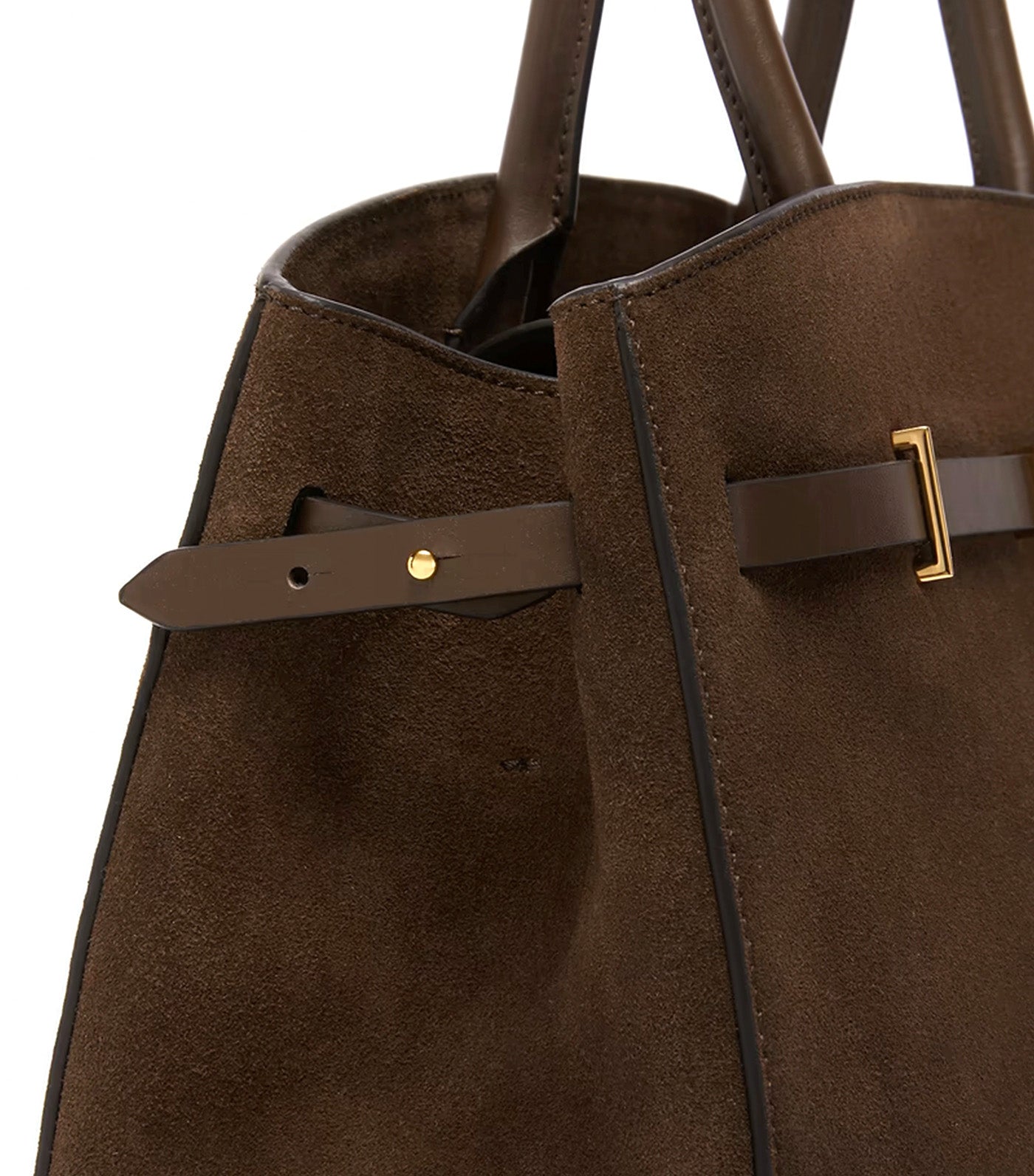The Midi Hudson Handbag Suede Mocha