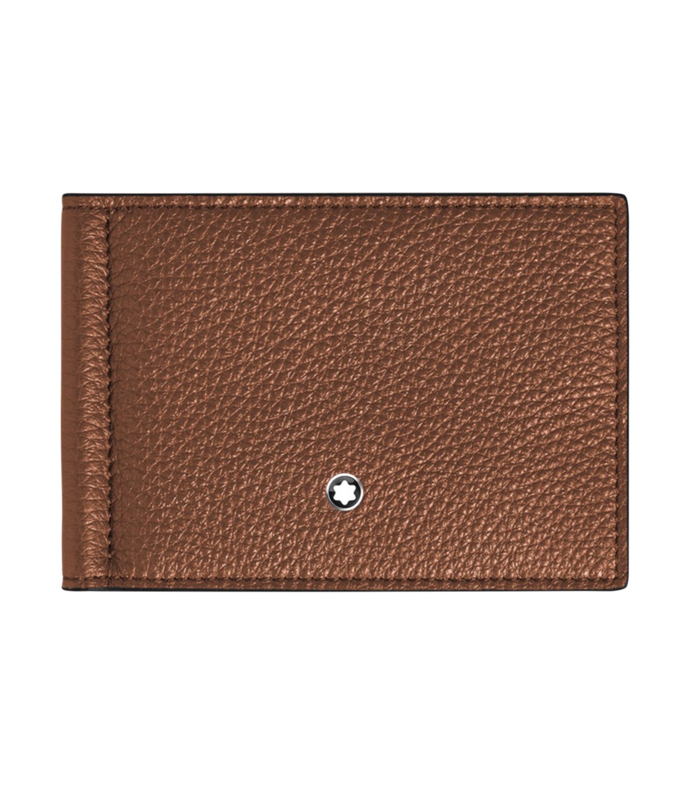 Montblanc Grain Wallet 6cc with Money Clip Brown