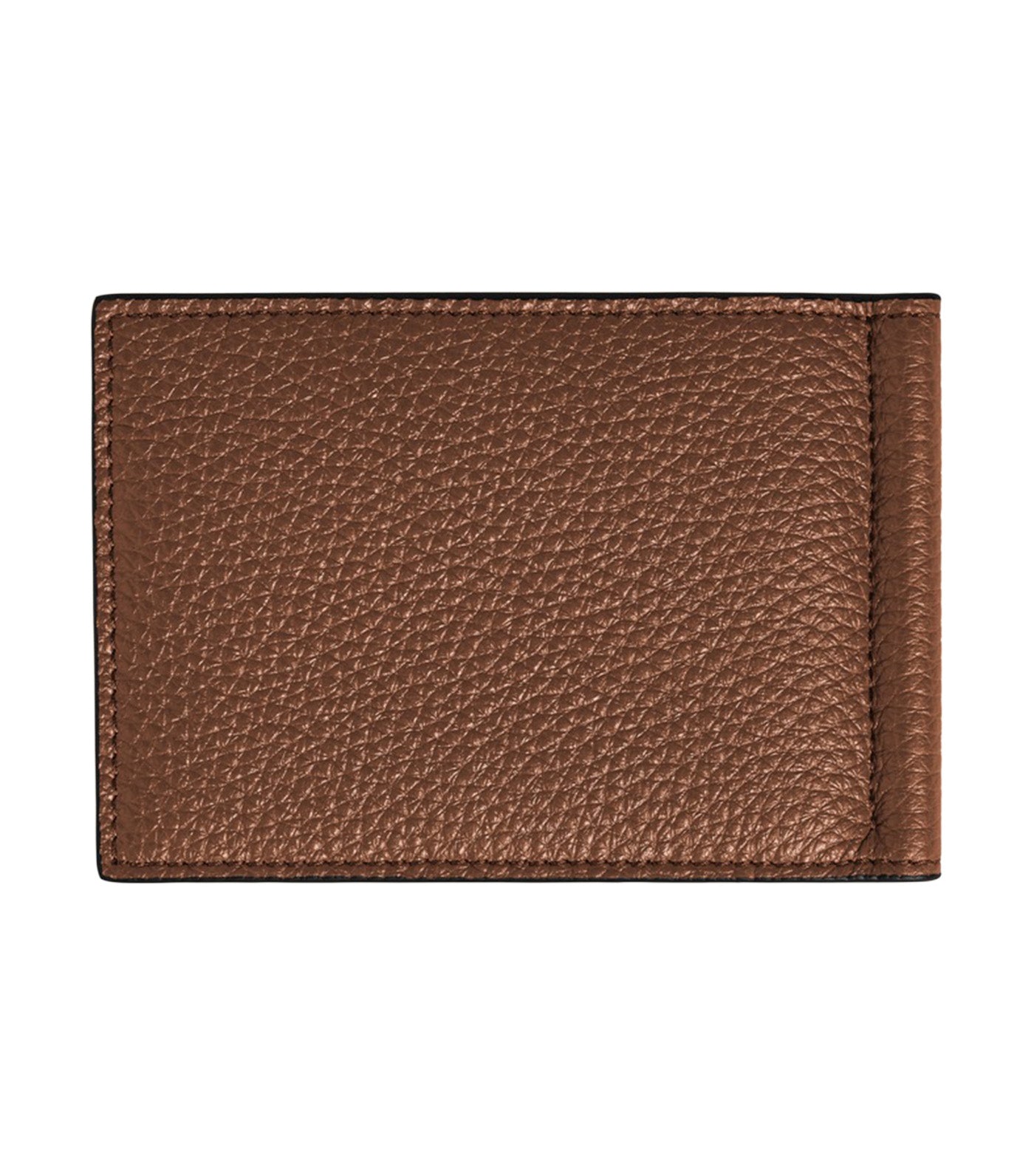 Montblanc Grain Wallet 6cc with Money Clip Brown