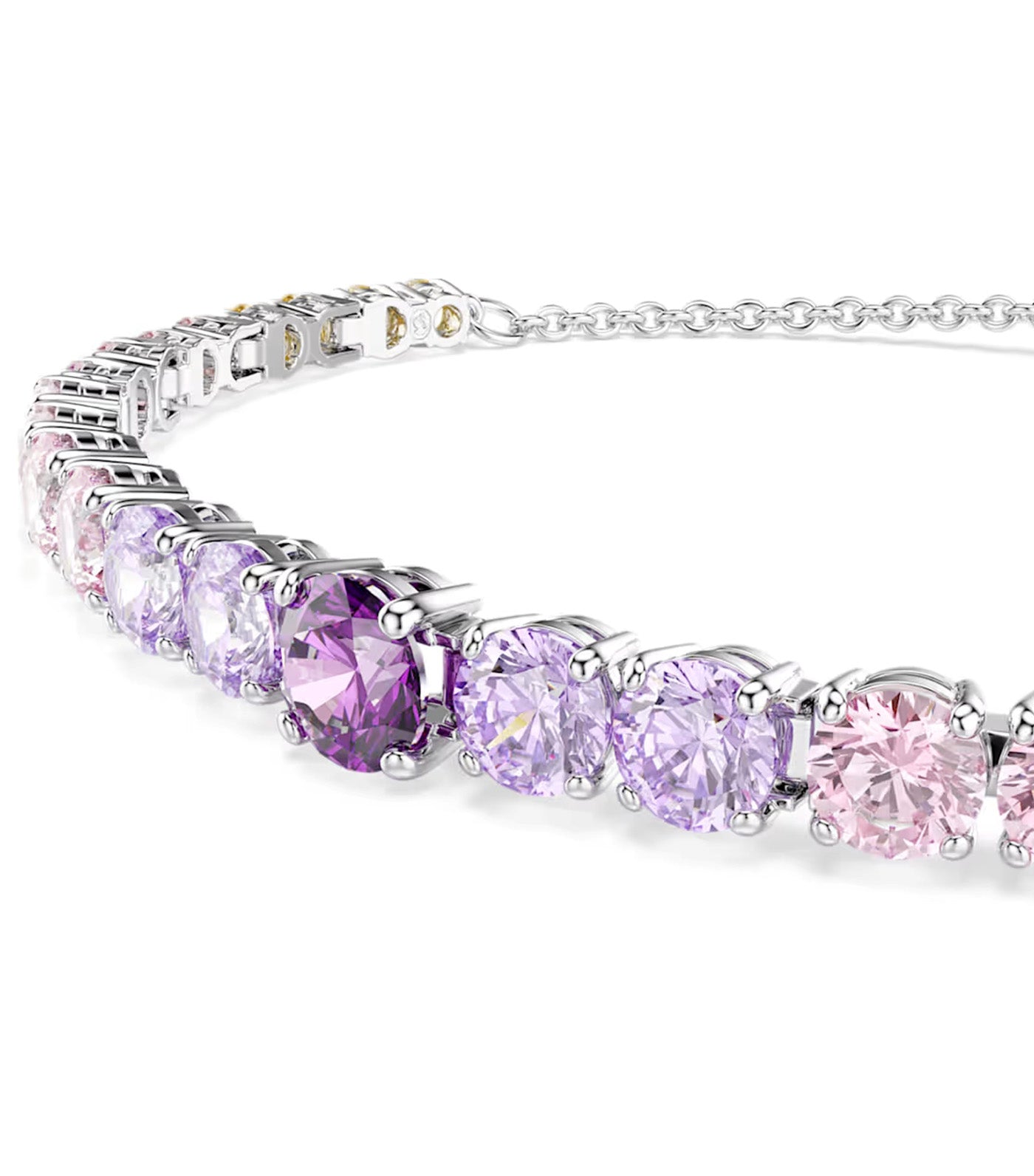 Matrix Bracelet Gradient Of Round Cuts, Multicolored