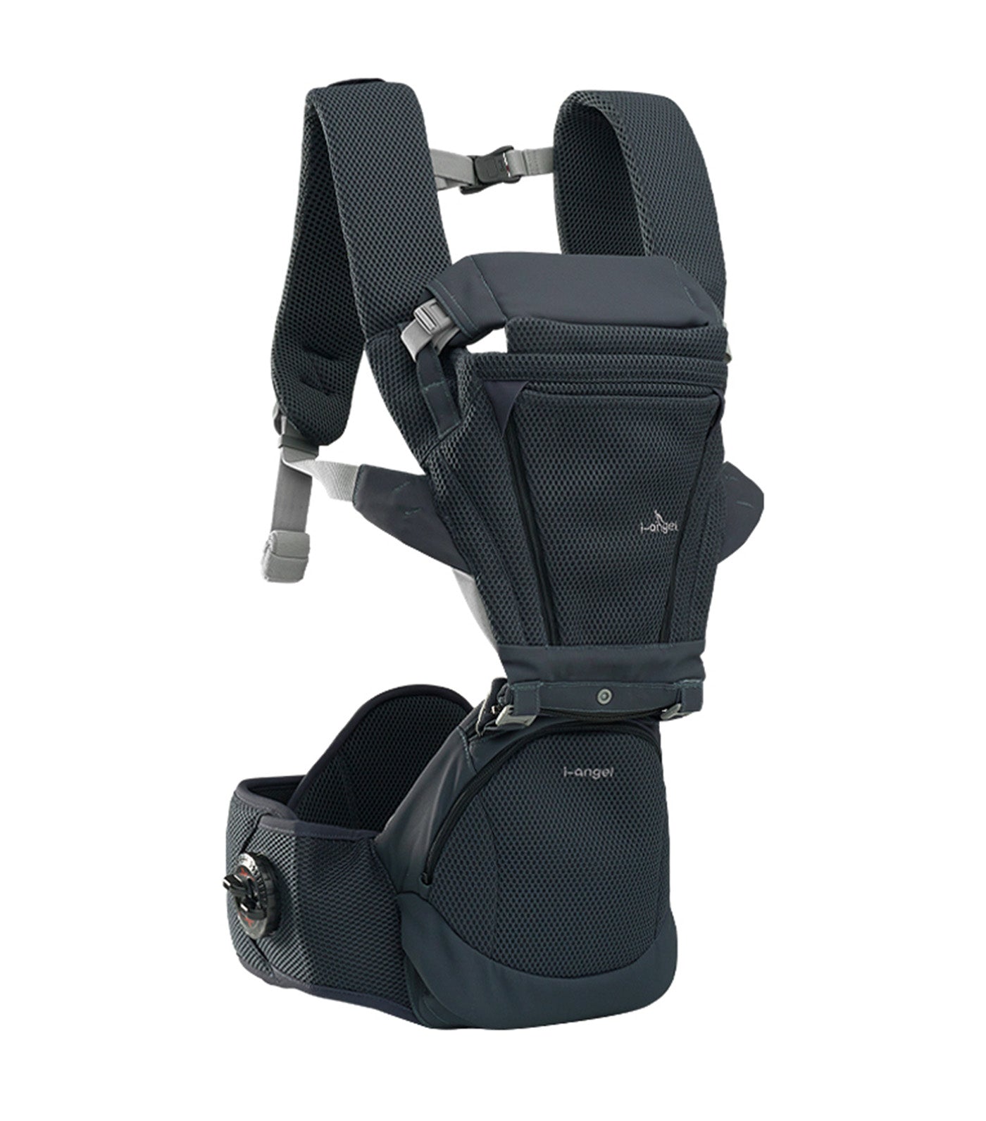 i-angel Dr. Dial Fold Air Hipseat Carrier Navy