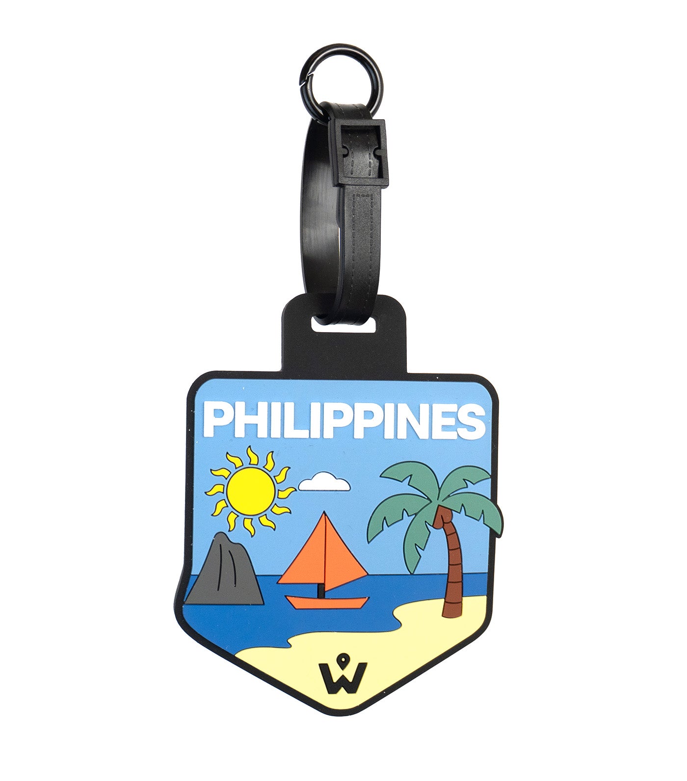 PVC Bag Tag White Sand