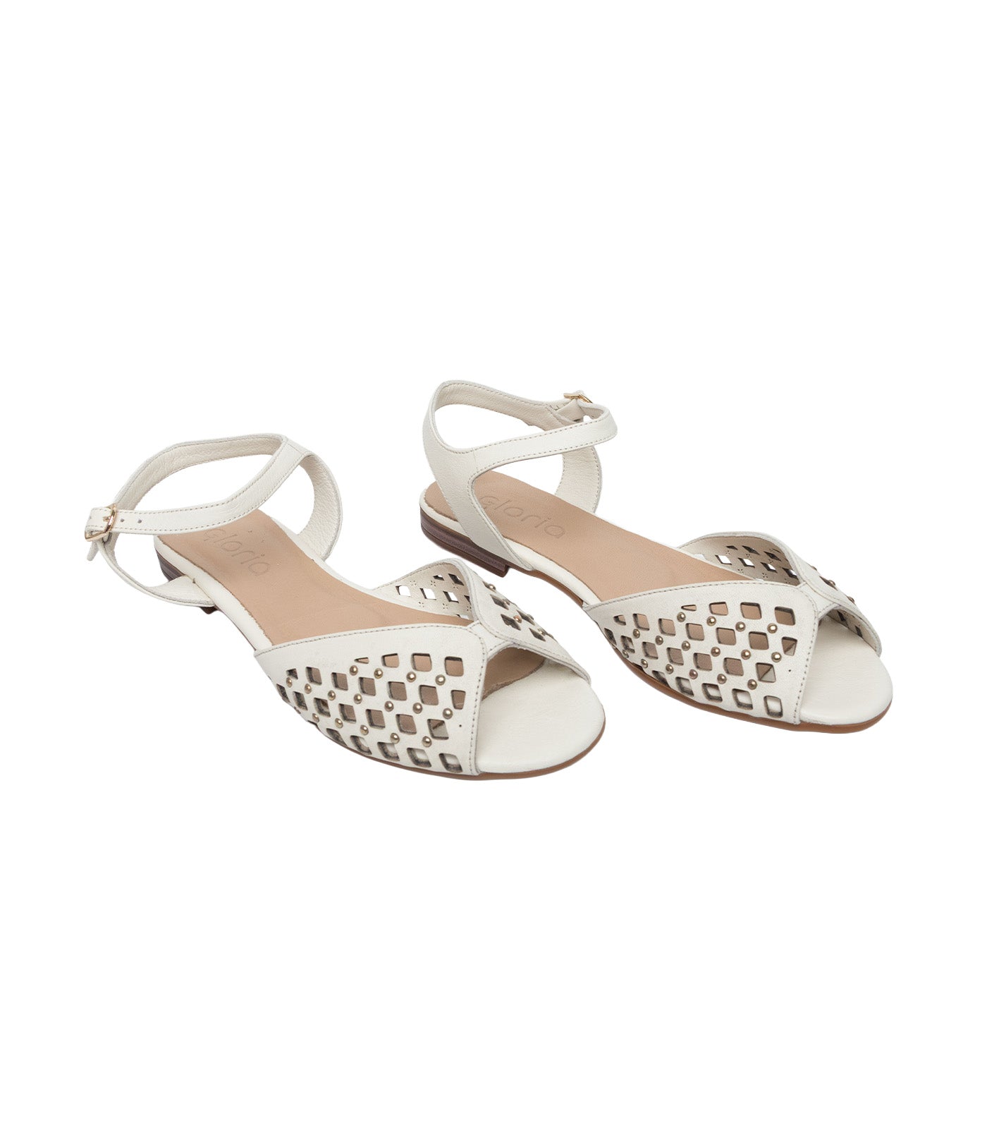 Gloria Sandals White