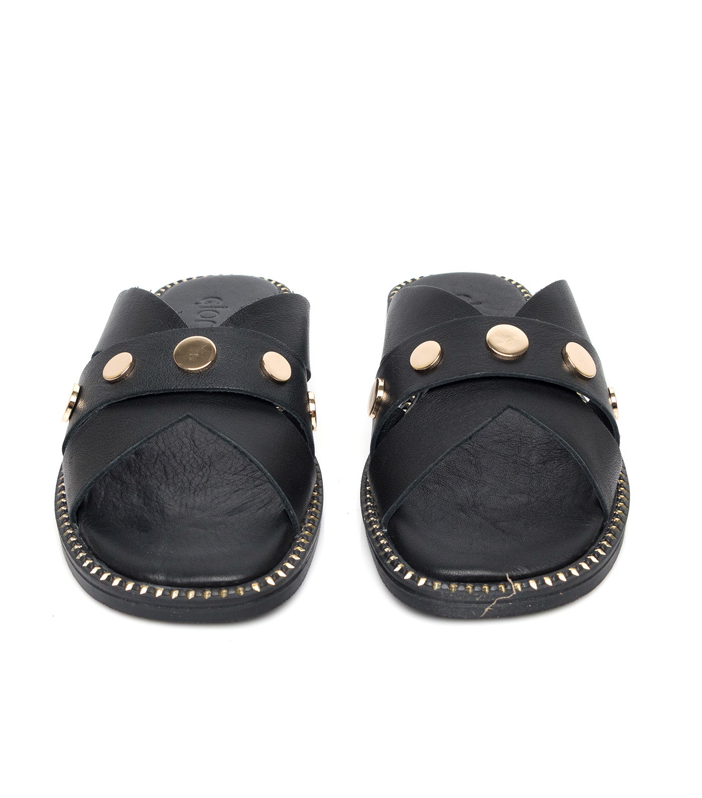 Gloria Slip-on Sandals Black