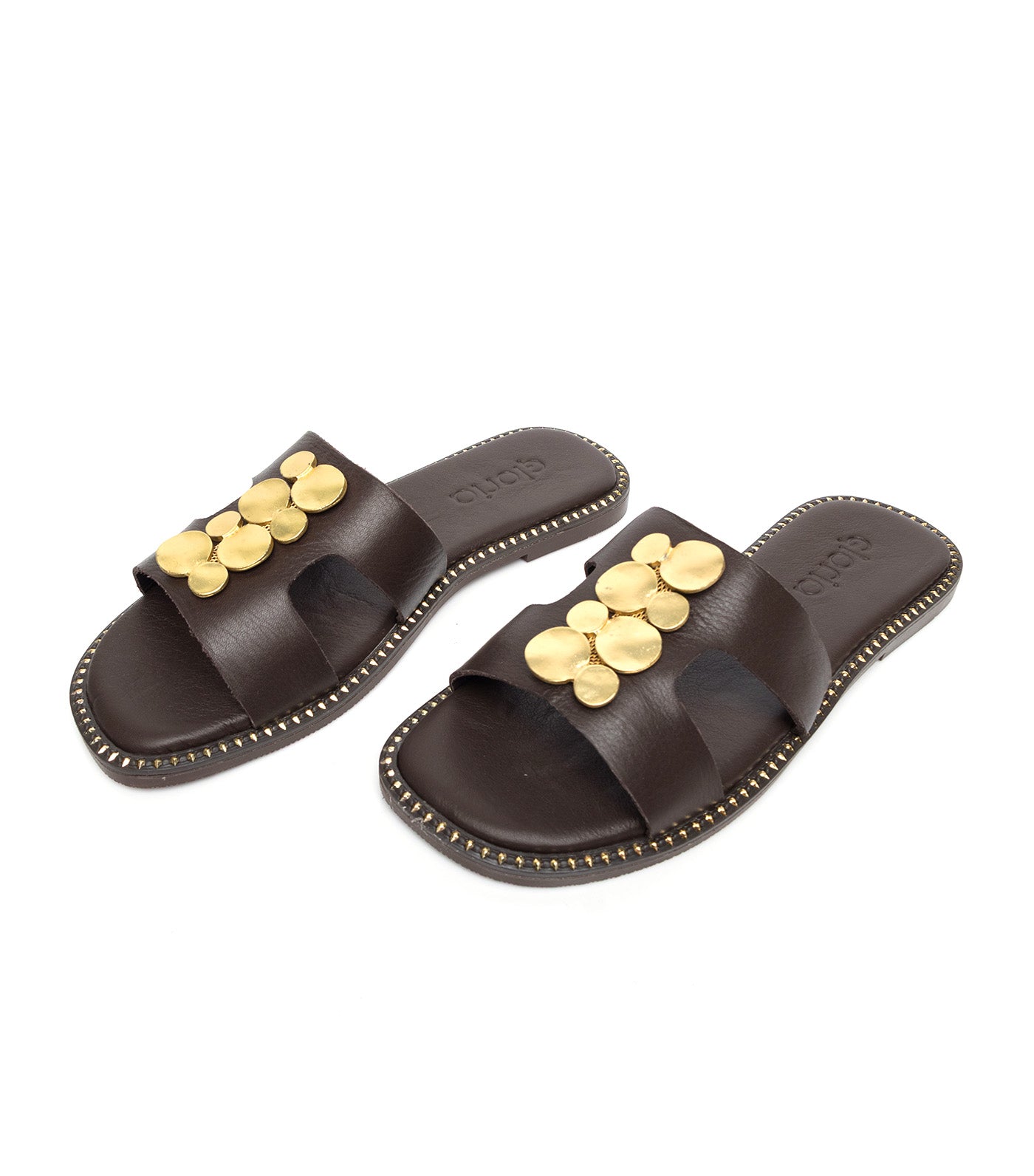 Gloria Slip-on Sandals Brown