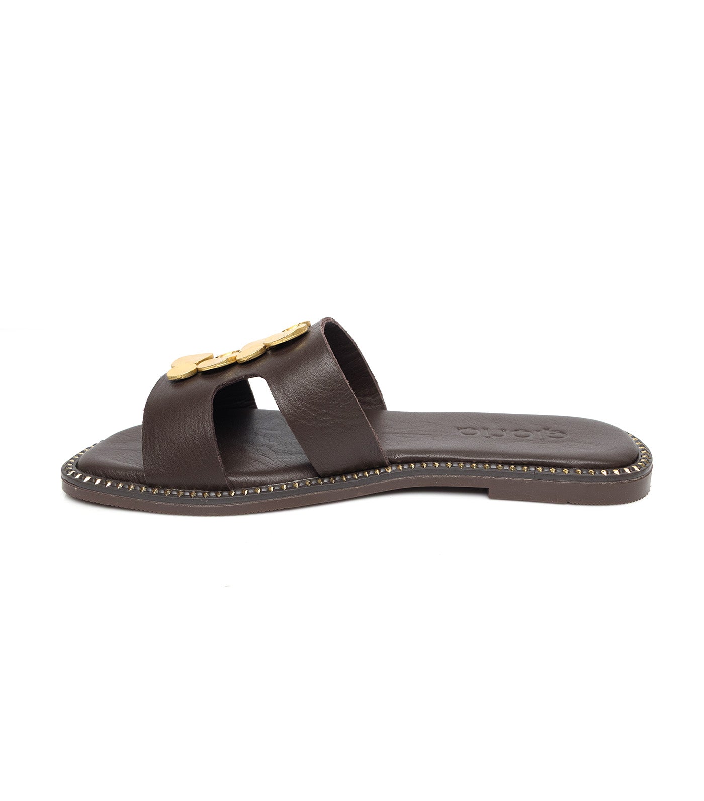 Gloria Slip-on Sandals Brown