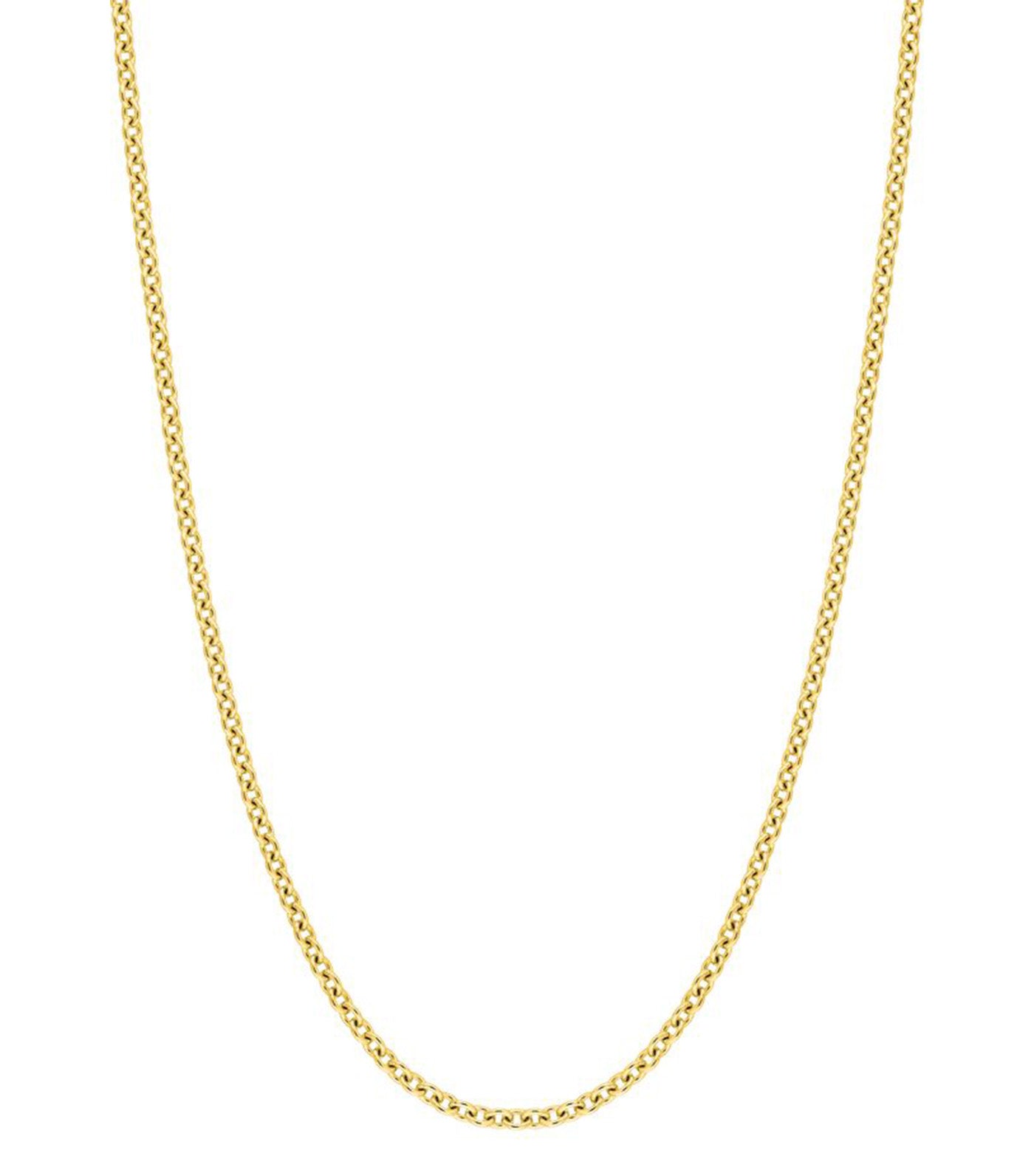 18K Link Chain Yellow Gold 40cm-45cm