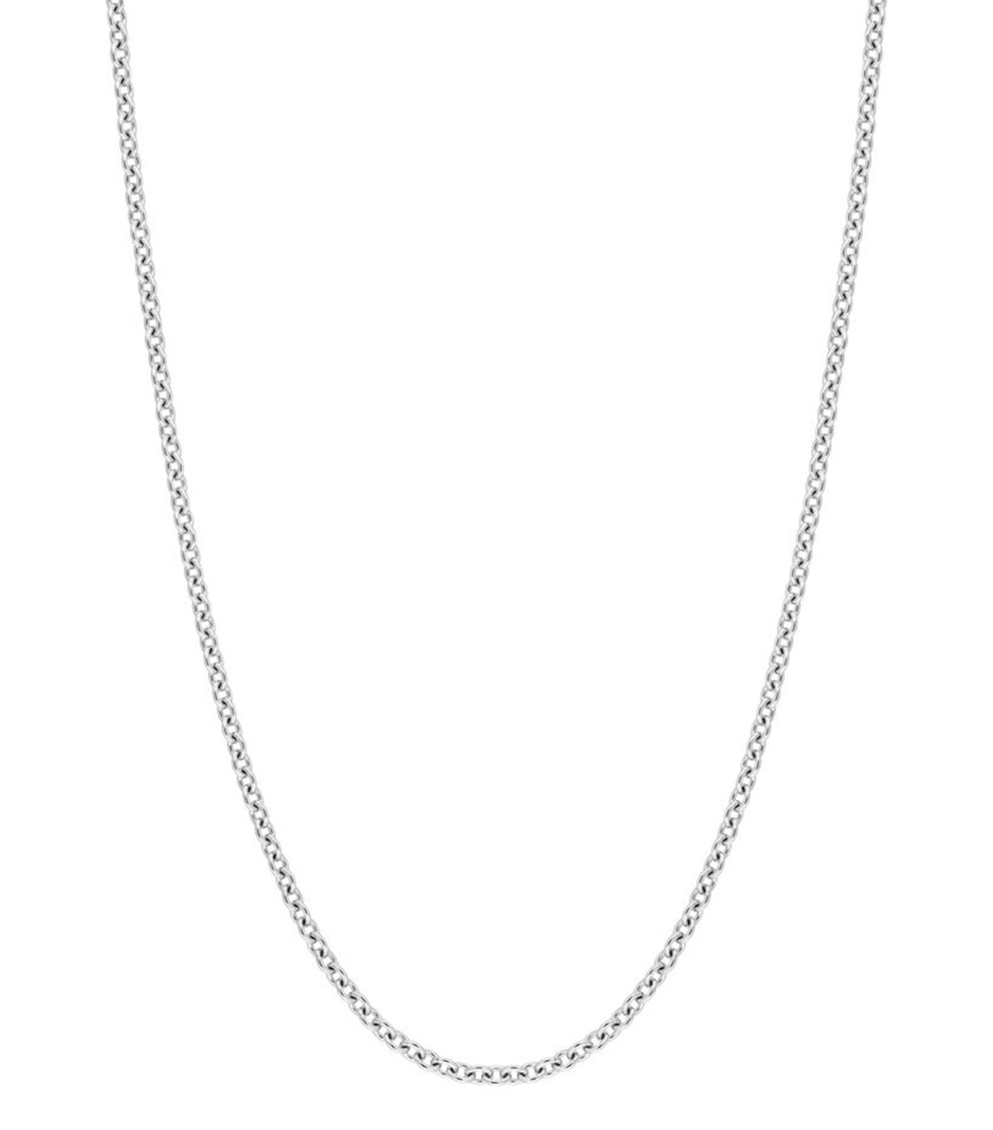 18K Link Chain White Gold 40cm