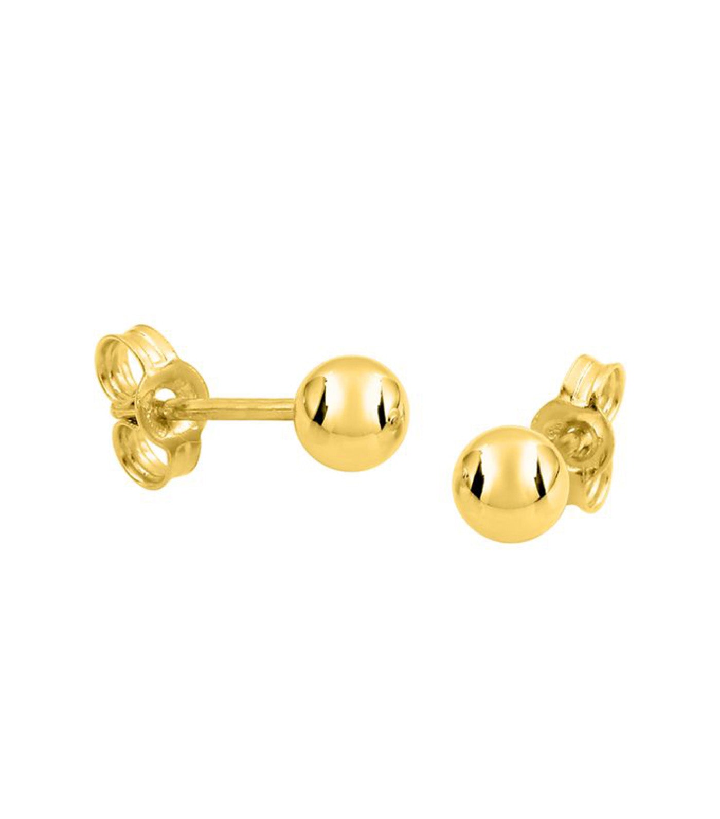 18K Stud Earrings with Cubic Zirconia