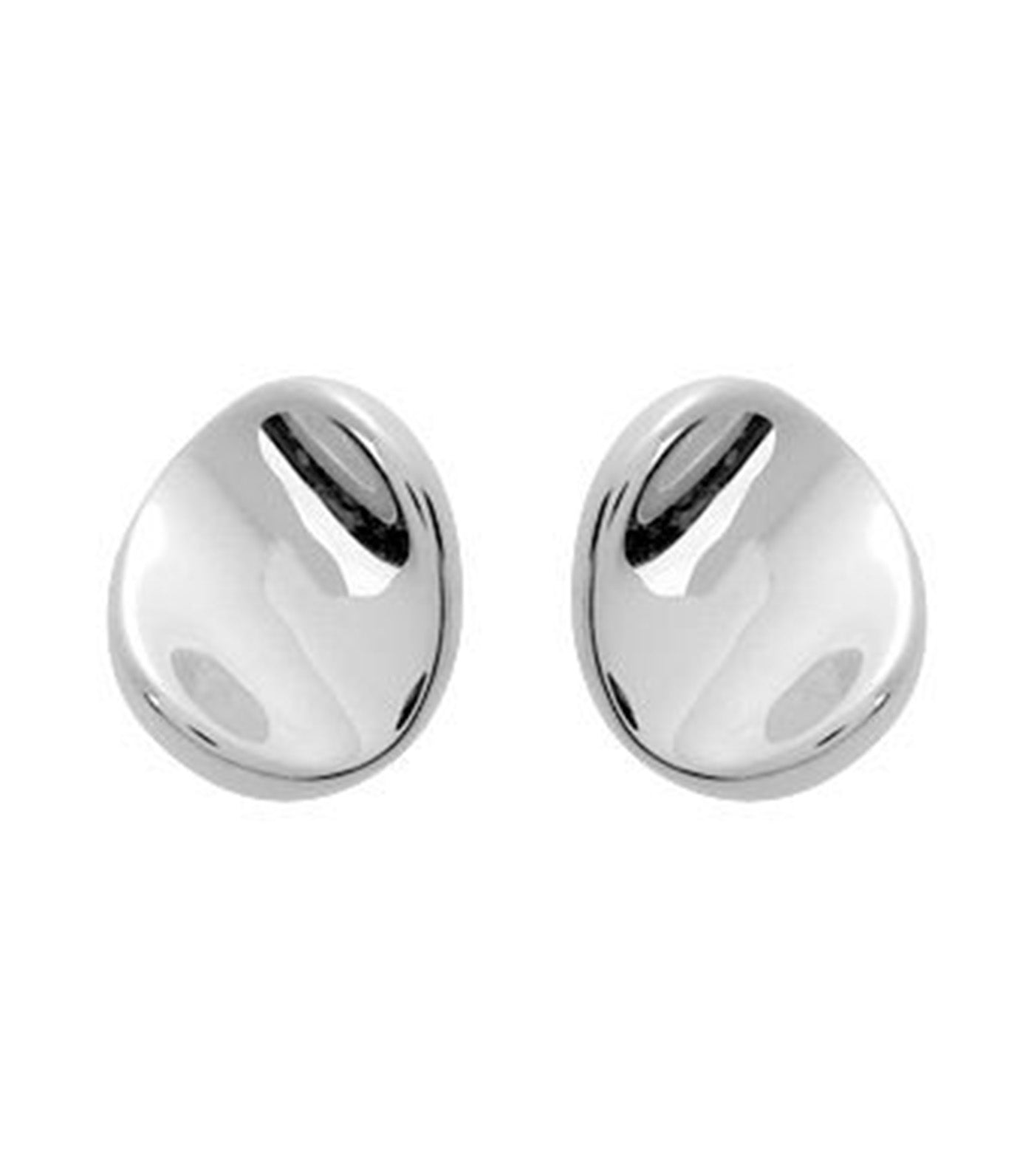 18K Electroformed Earrings White Gold