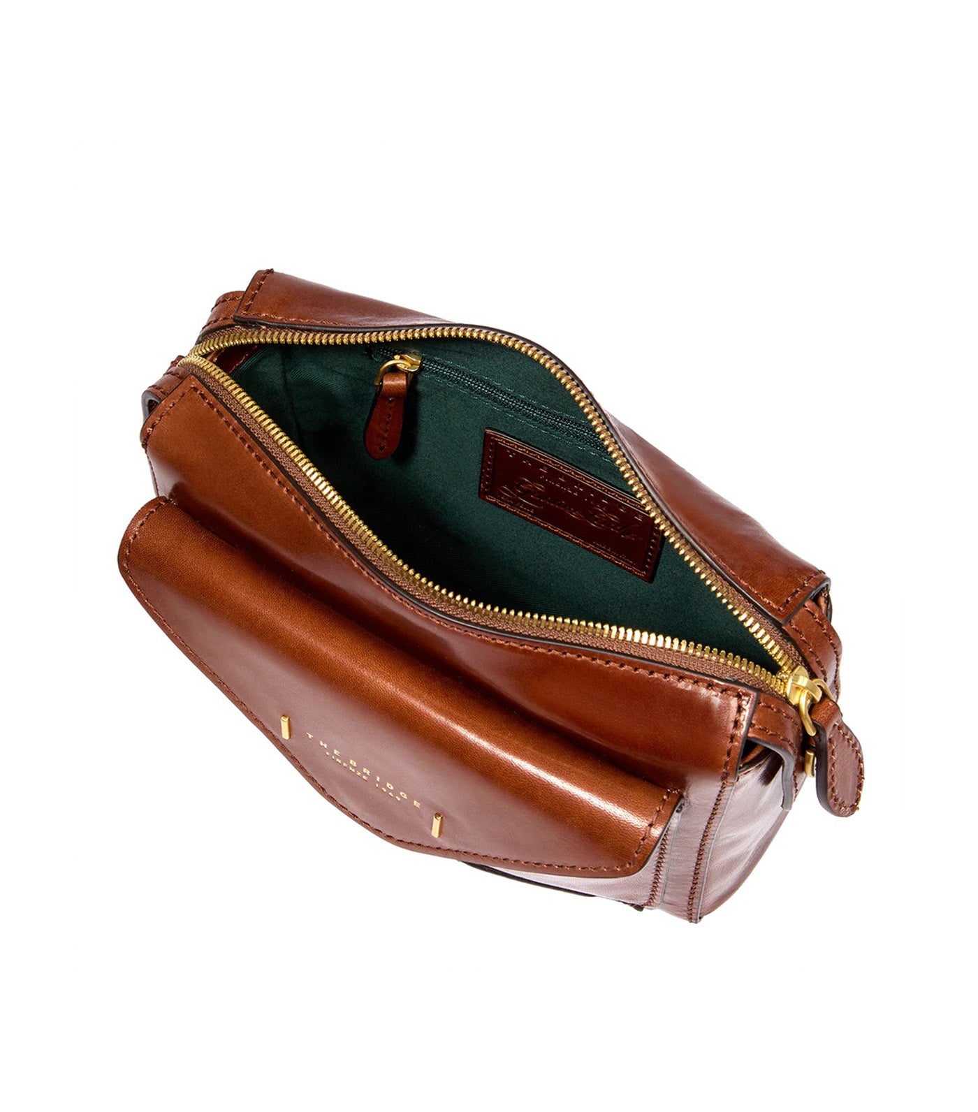 Frida Leather Crossbody Bag with Zip Closure
