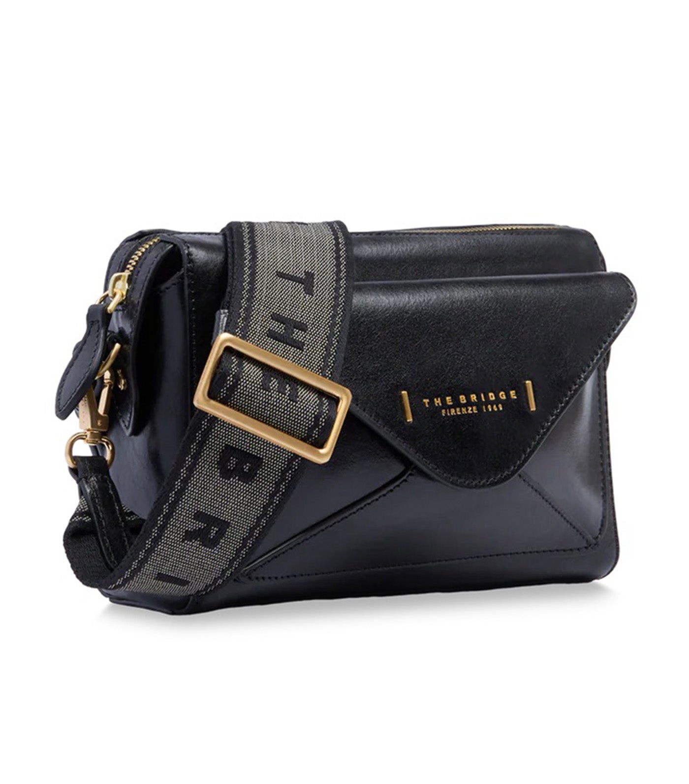 Frida Leather Crossbody Bag with Zip Closure