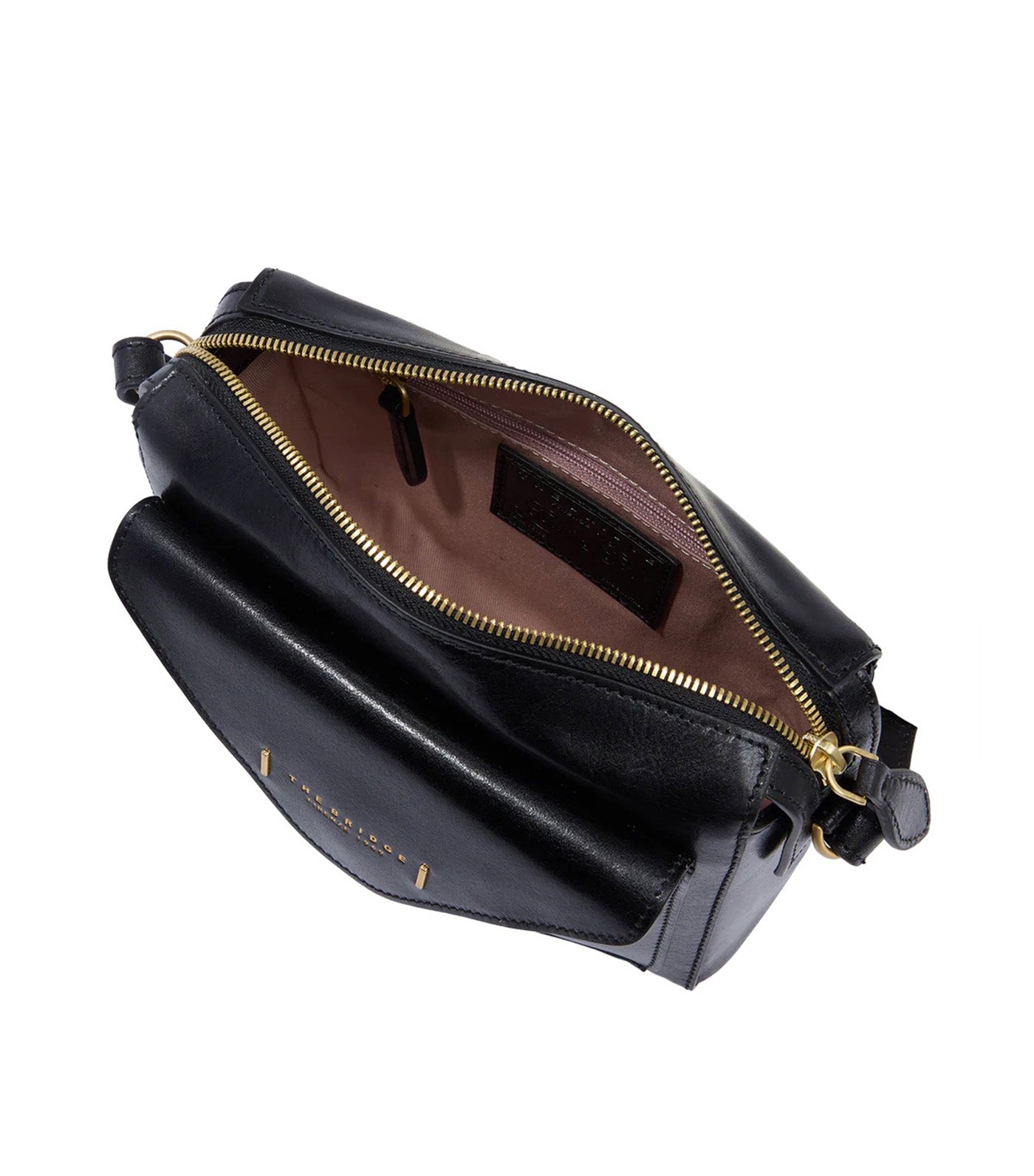 Frida Leather Crossbody Bag with Zip Closure