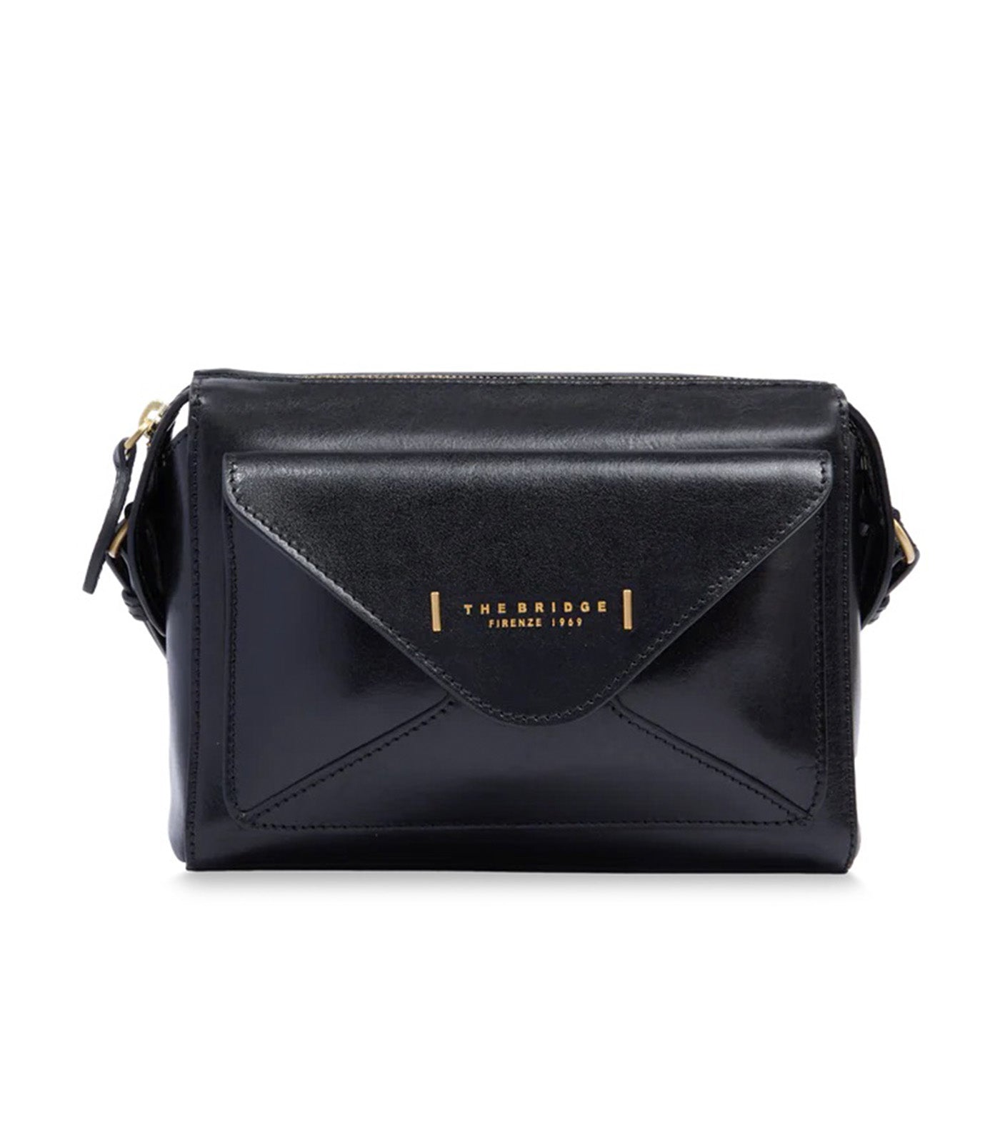 Frida Leather Crossbody Bag with Zip Closure