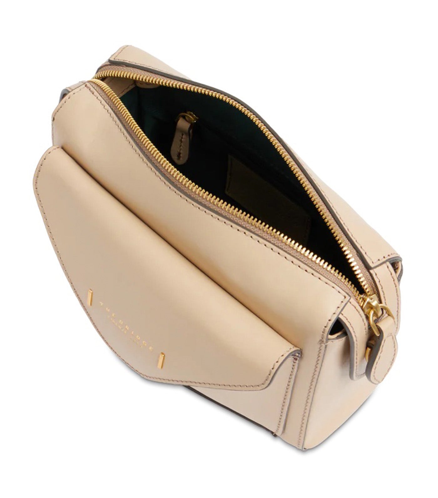 Frida Leather Crossbody Bag with Zip Closure
